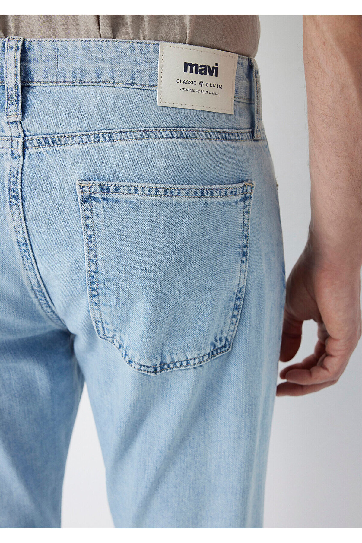 Mavi Hunter Classic Denim Buz Mavisi Jean Pantolon 00202A3986 görsel 8