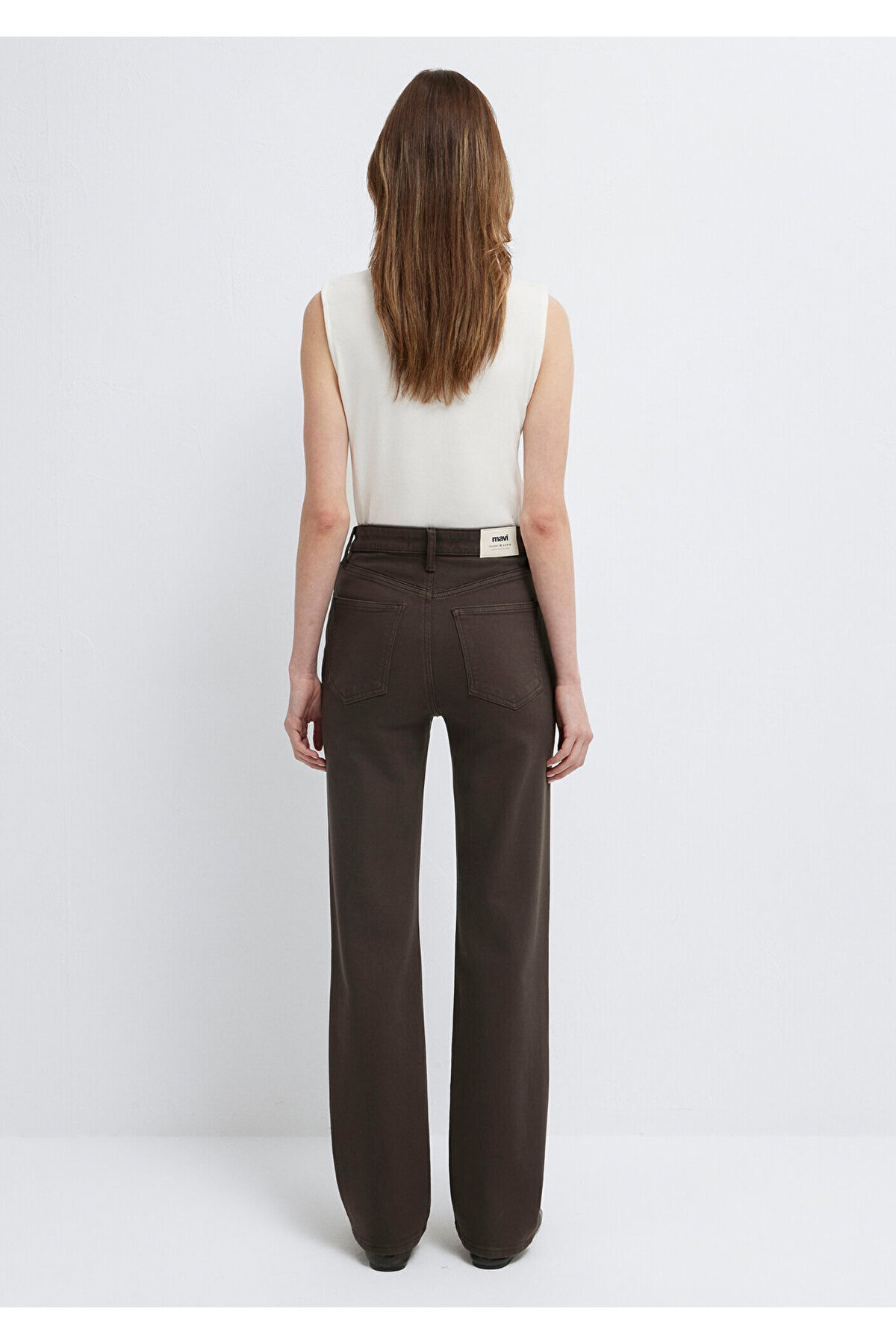 Mavi Sky Classic Denim Koyu Kahverengi Gabardin Pantolon 1010627-A3931 görsel 6