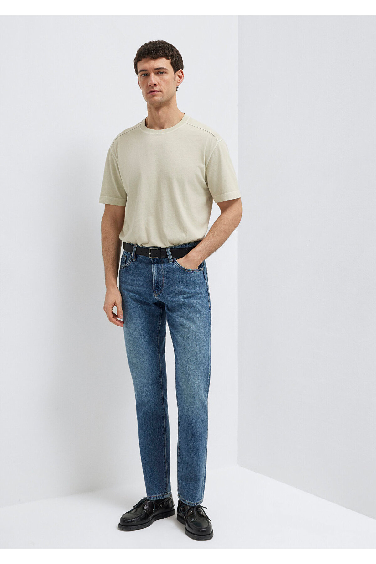 Mavi London Classic Denim Koyu Jean Pantolon 0010172-A1724 görsel 2