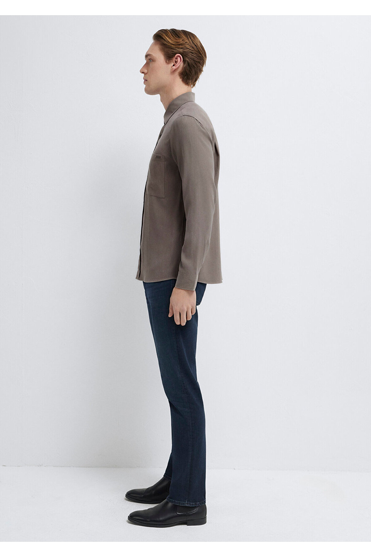 Mavi Soft Premium Kahverengi Gömlek Regular Fit / Normal Kesim 0212010-87875 görsel 5