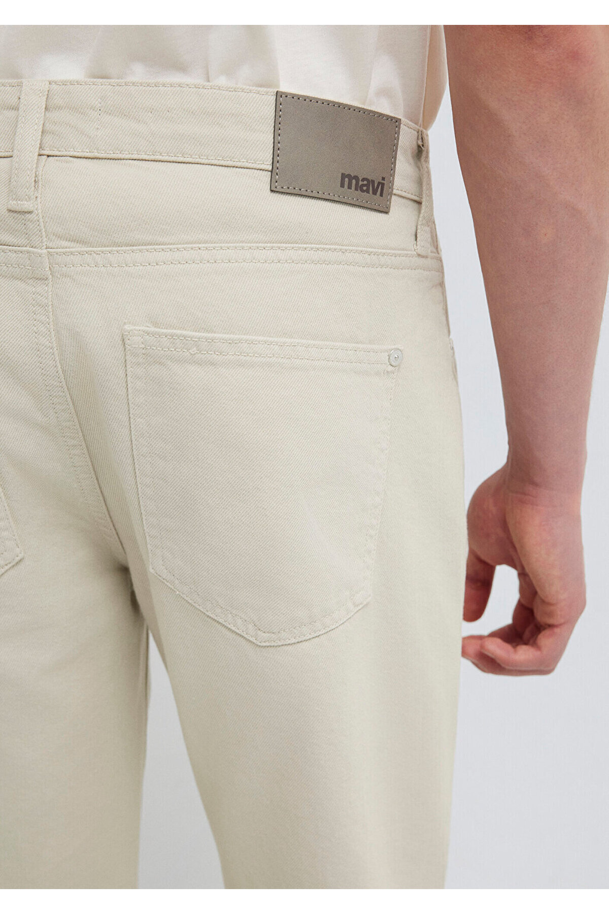 Mavi Lisbon Ekru Gabardin Pantolon 0010039-A3058 görsel 8