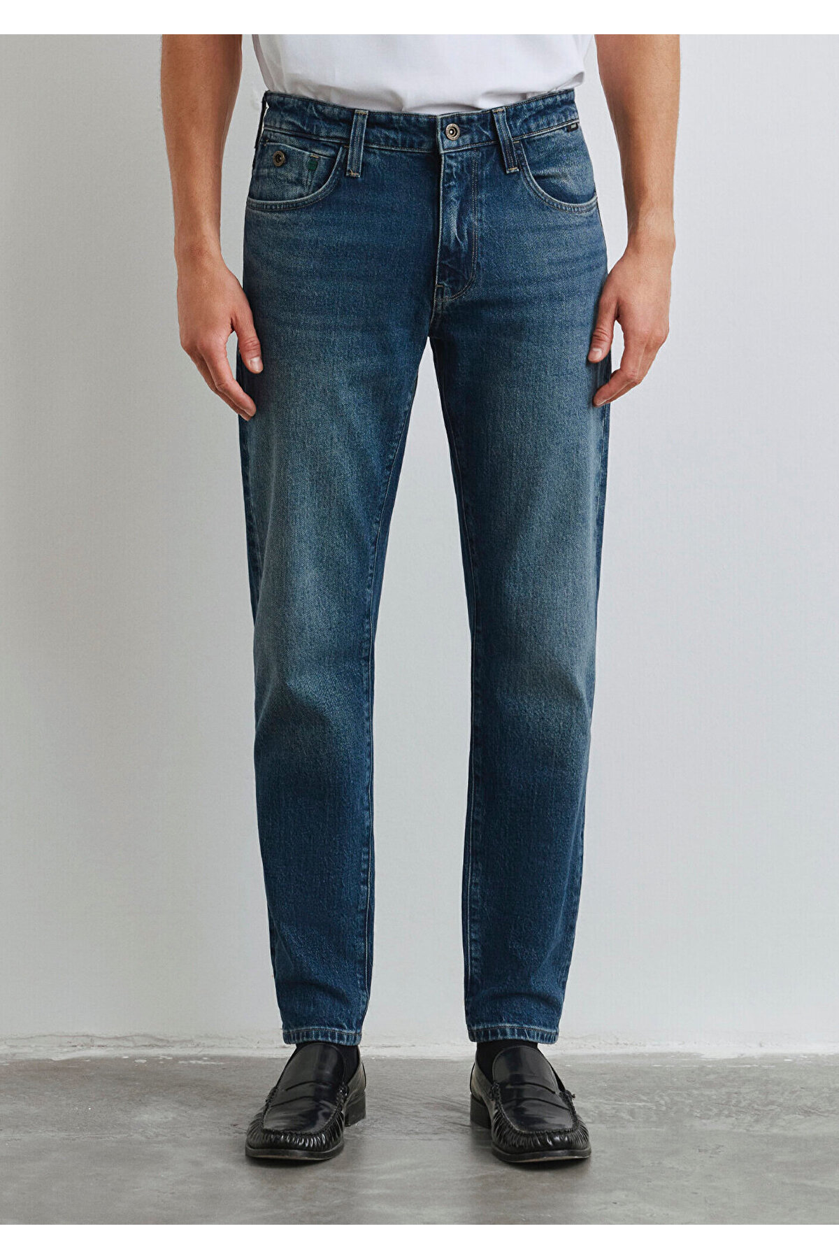 Mavi London Pro Puslu Koyu Jean Pantolon görsel 3