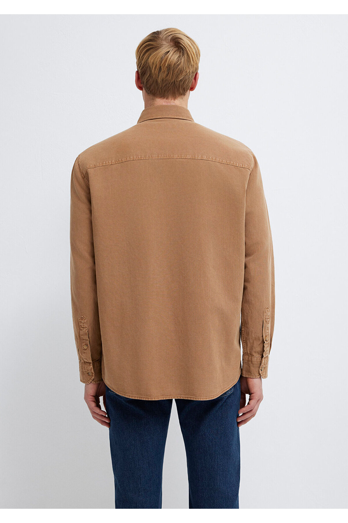 Mavi Erkek Non Denim Uk Cepli Gömlek M0211827-88616 görsel 6