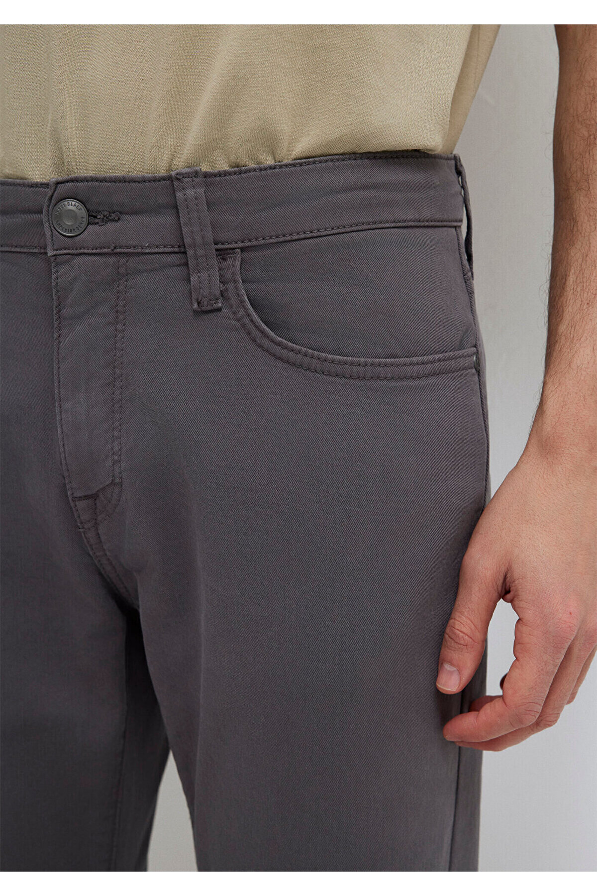 Mavi Marcus Black Antrasit Gabardin Pantolon 00351A2794 görsel 7