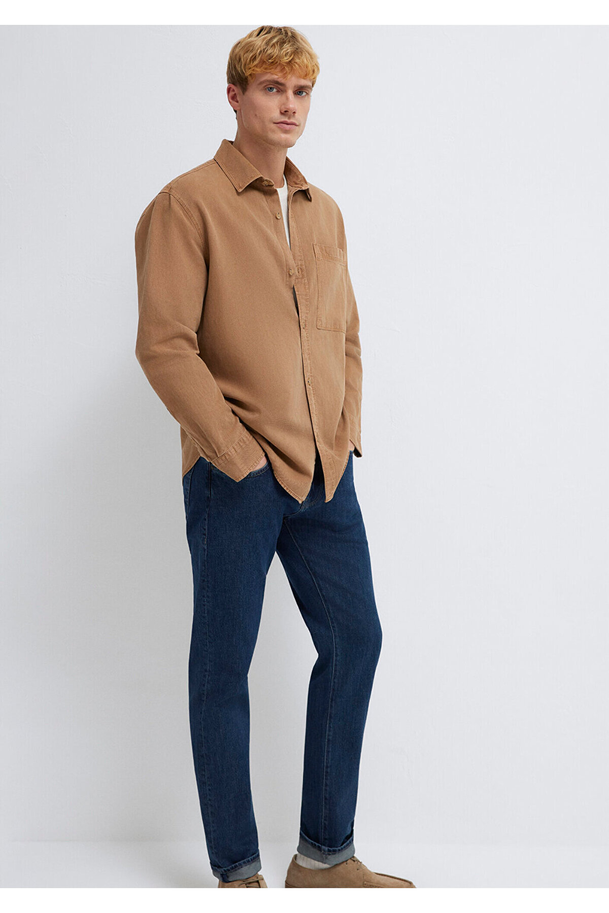 Mavi Erkek Non Denim Uk Cepli Gömlek M0211827-88616 görsel 2