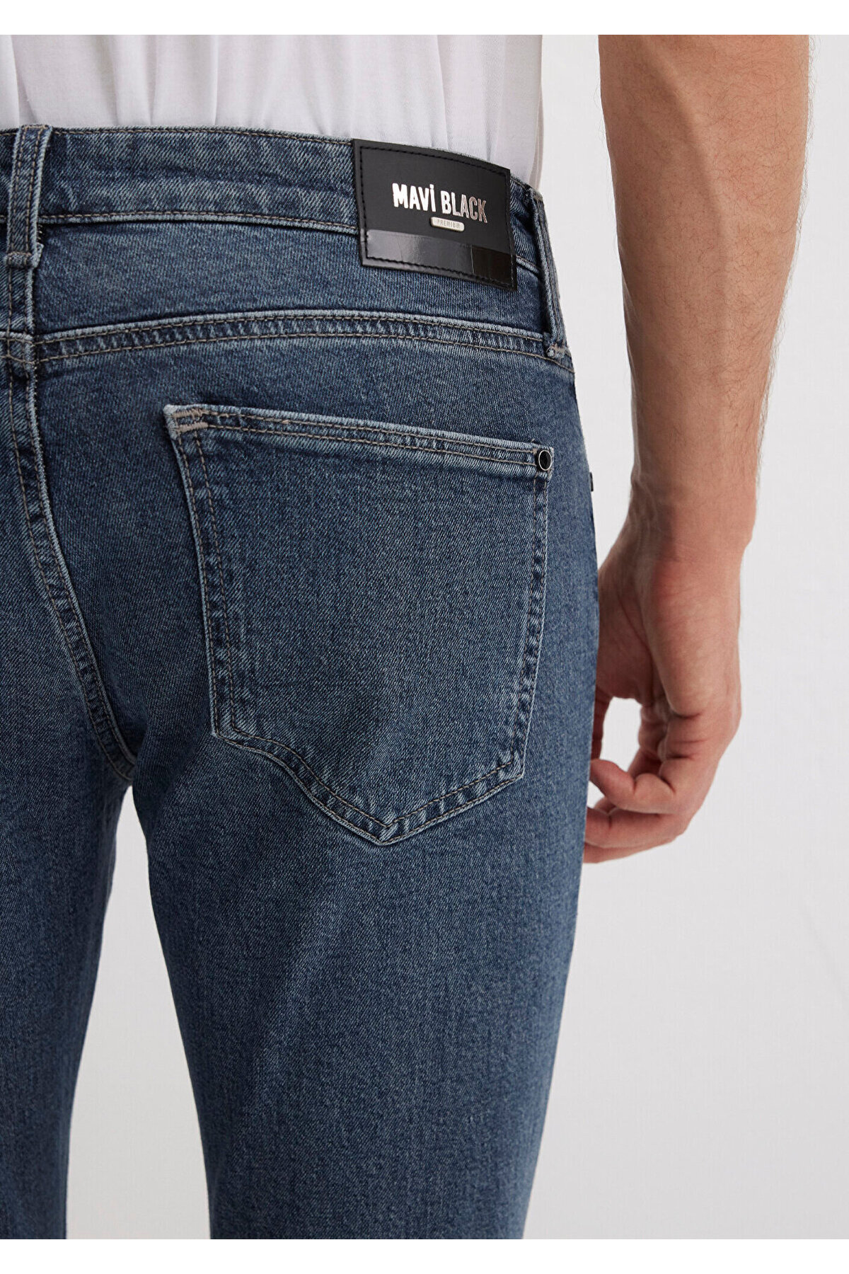 Mavi James Black Puslu Koyu Jean Pantolon 0042489342 görsel 8