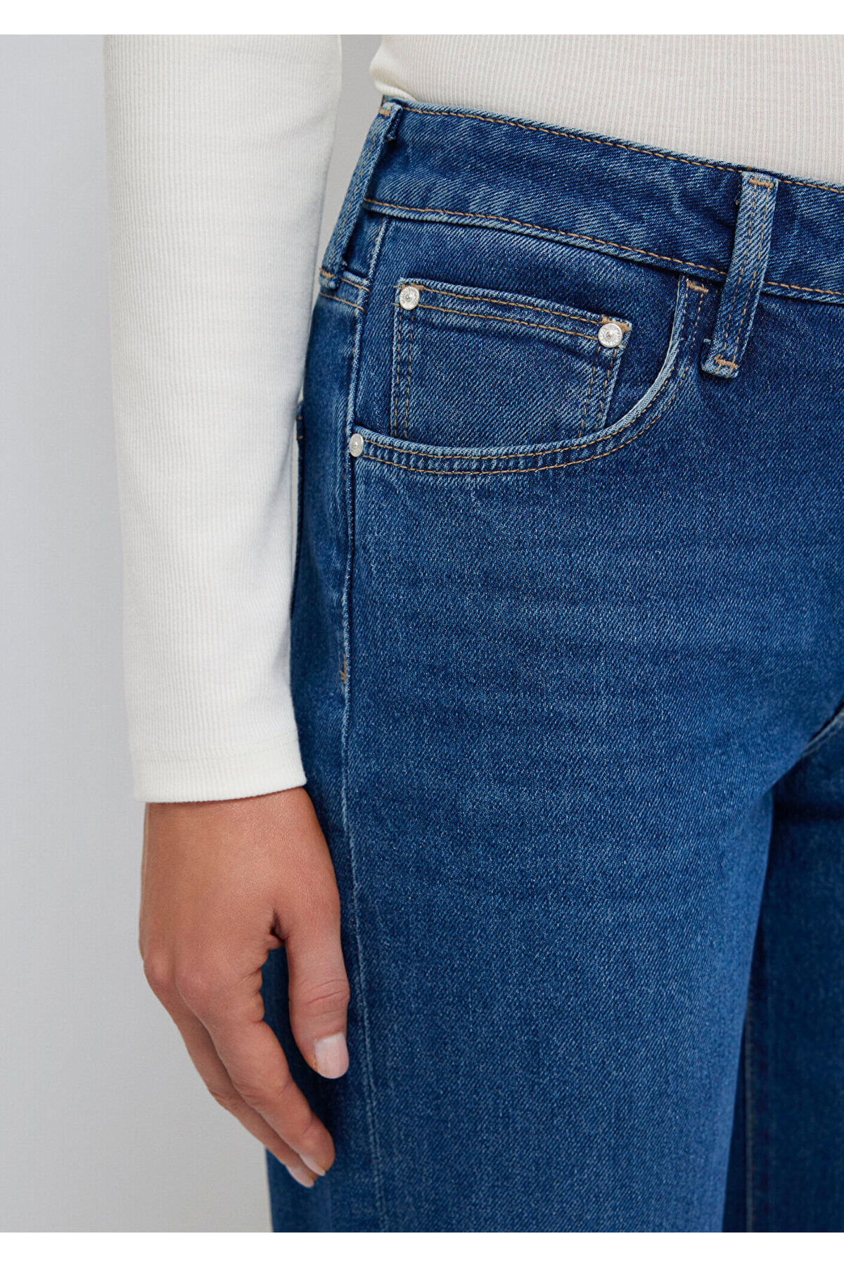 Mavi Ibiza Real Blue Gölgeli Koyu Jean Pantolon 1010530-90504 görsel 7