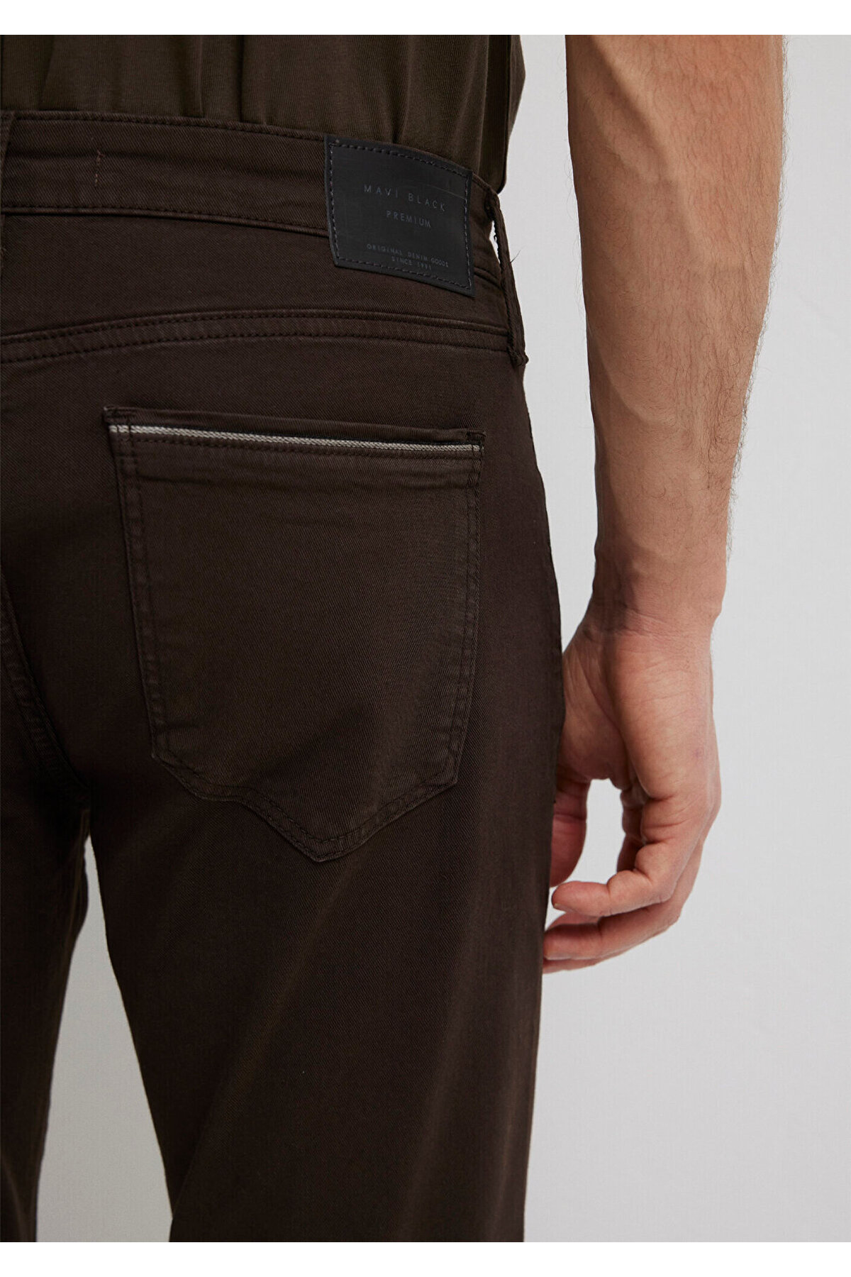 Mavi Jake Black Koyu Kahverengi Gabardin Pantolon 0042290686 görsel 8