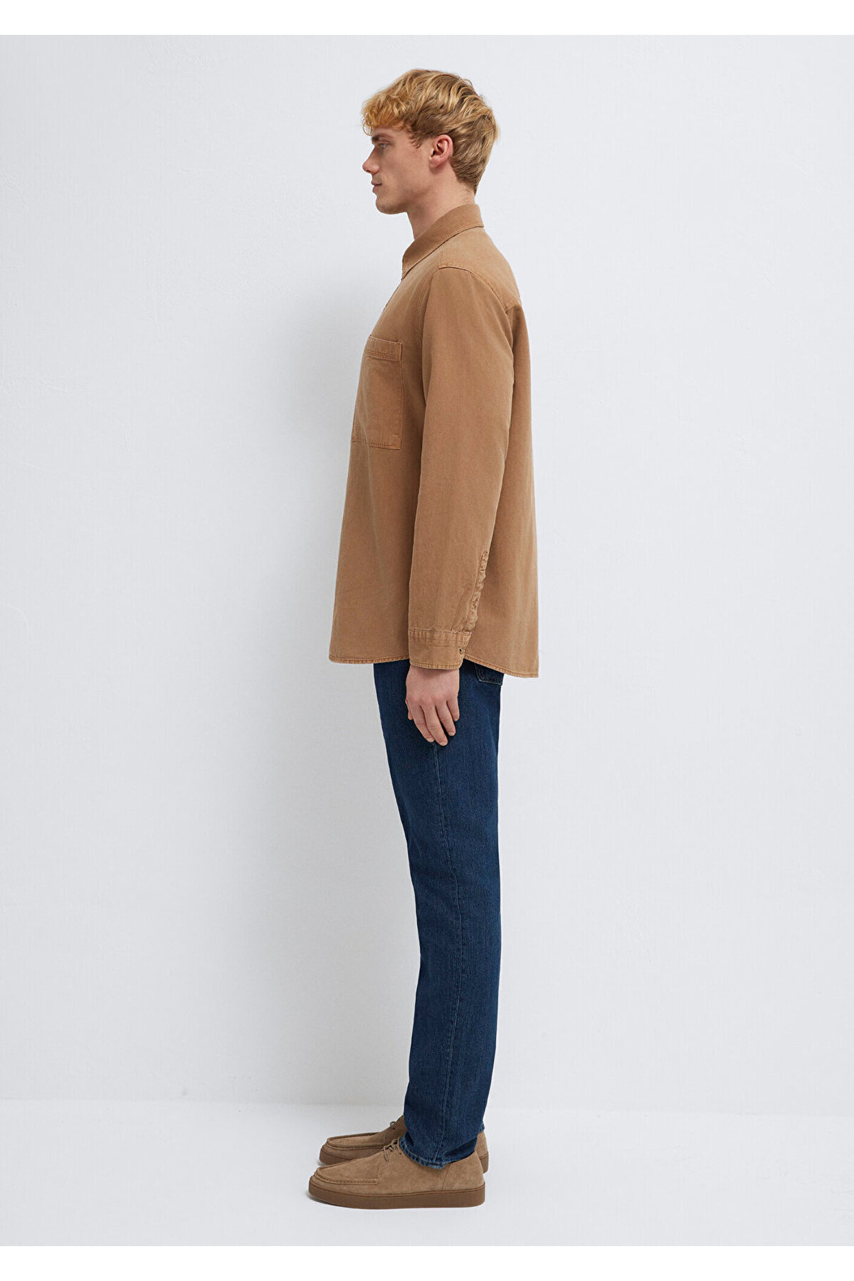 Mavi Erkek Non Denim Uk Cepli Gömlek M0211827-88616 görsel 5