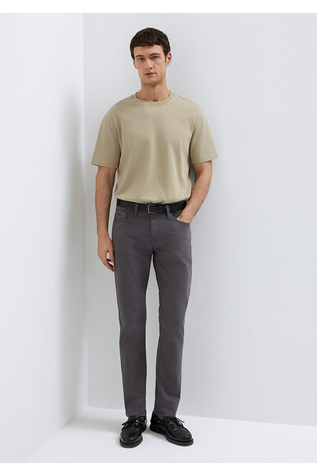 Mavi Marcus Black Antrasit Gabardin Pantolon 00351A2794 görsel 2