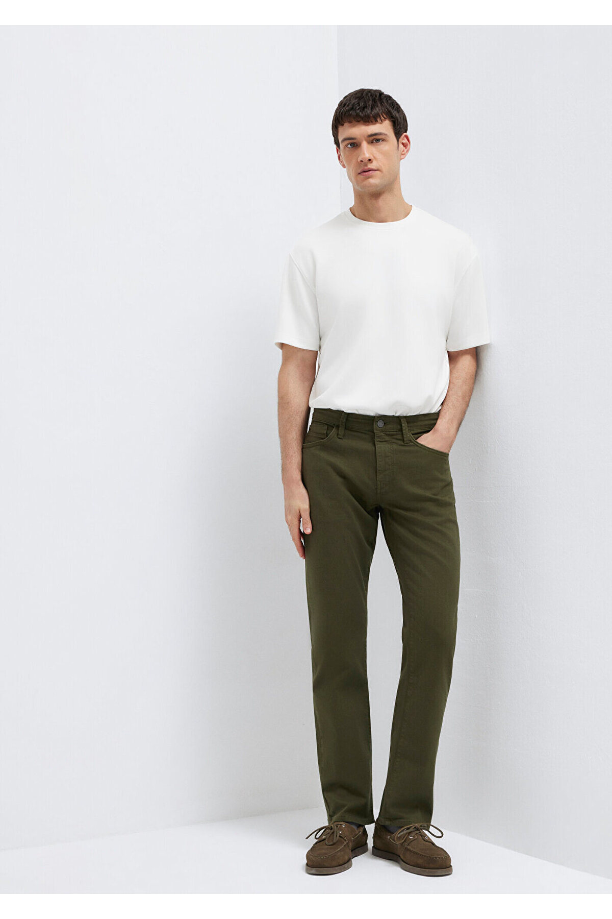 Mavi Martin Yeşil Gabardin Pantolon 00378A3057 görsel 4