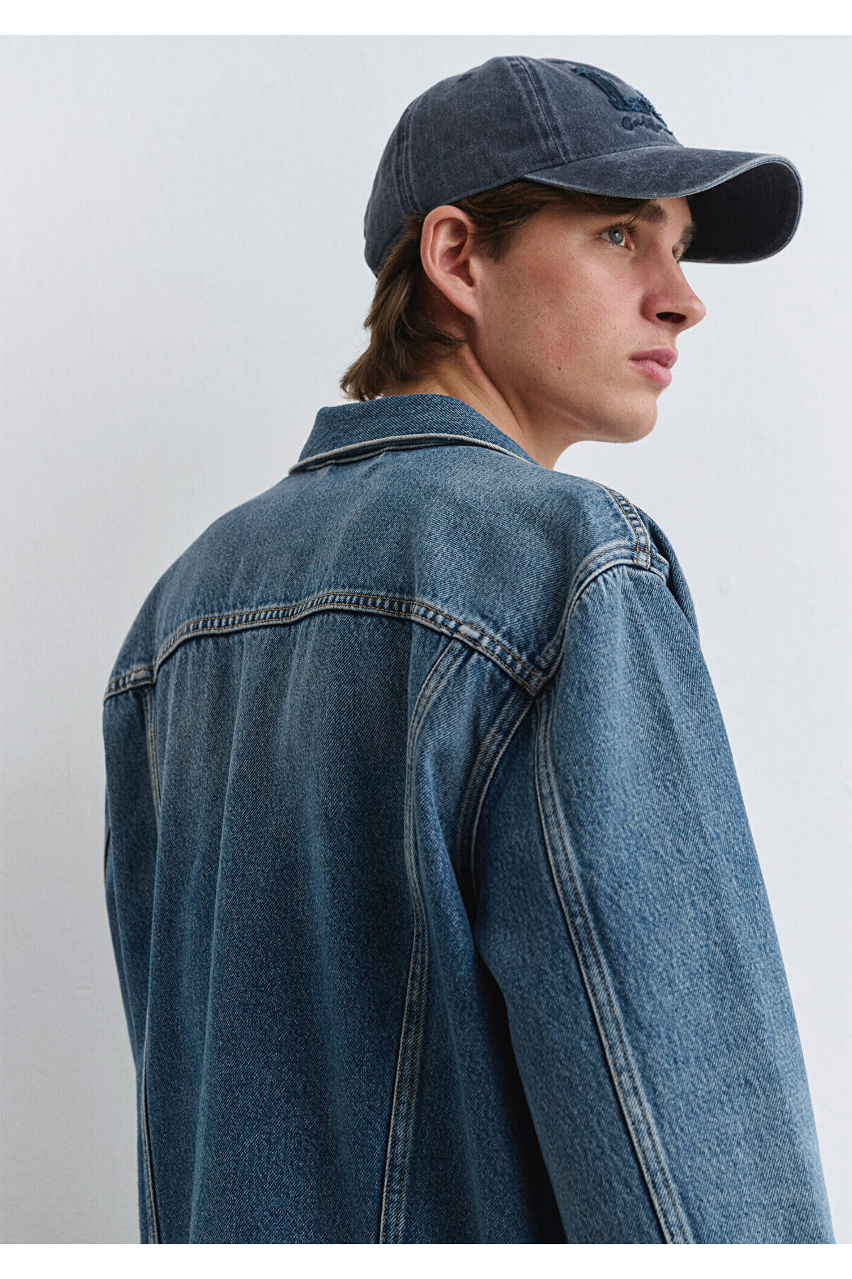 Mavi Ray Classic Denim Vintage İndigo Mavisi Jean Ceket 0110273-89412 görsel 3
