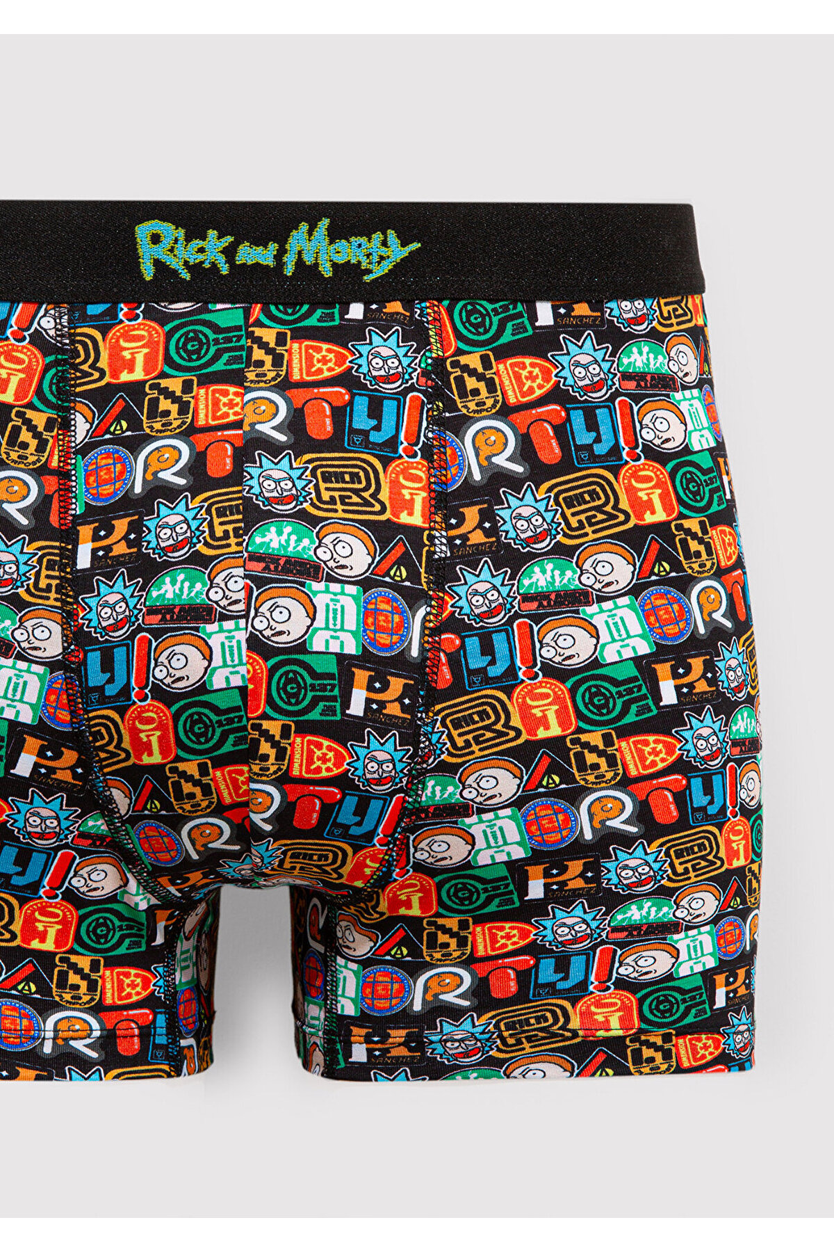 Mavi Rick And Morty Baskılı Renkli Boxer 0911985-34621 görsel 2