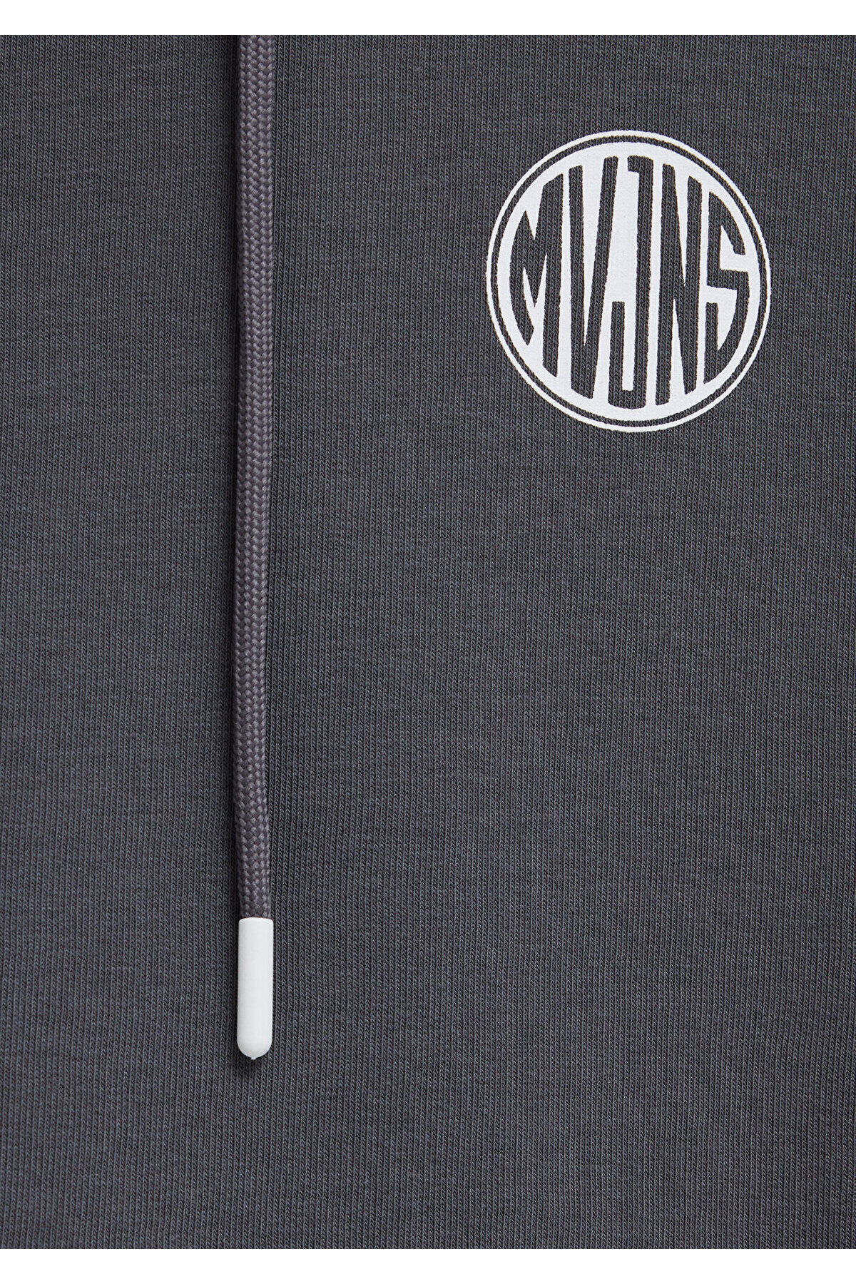 Mavi MVJNS Logo Baskılı Kapüşonlu Antrasit Sweatshirt 0611786-80106 görsel 7