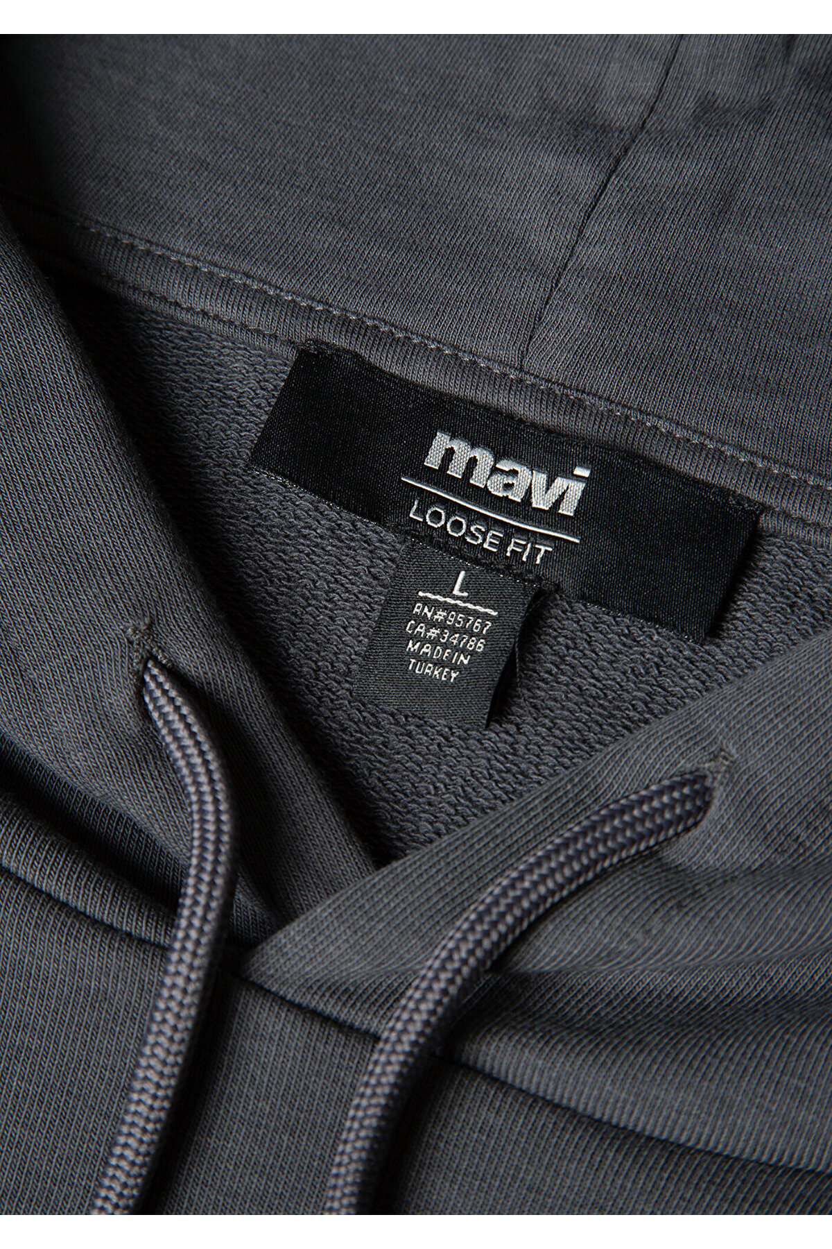 Mavi MVJNS Logo Baskılı Kapüşonlu Antrasit Sweatshirt 0611786-80106 görsel 8