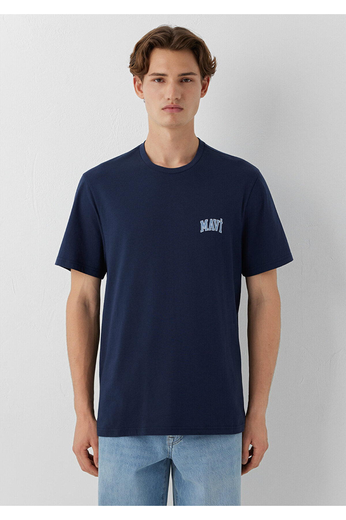 Mavi Logo Baskılı Lacivert Tişört Regular Fit / Normal Kesim 0611714-70497 görsel 3