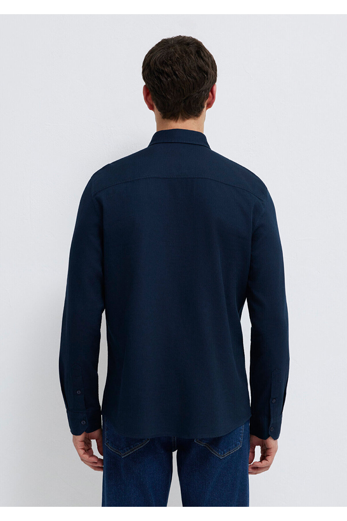 Mavi Lacivert Gömlek Slim Fit / Dar Kesim 0211656-80872 görsel 5