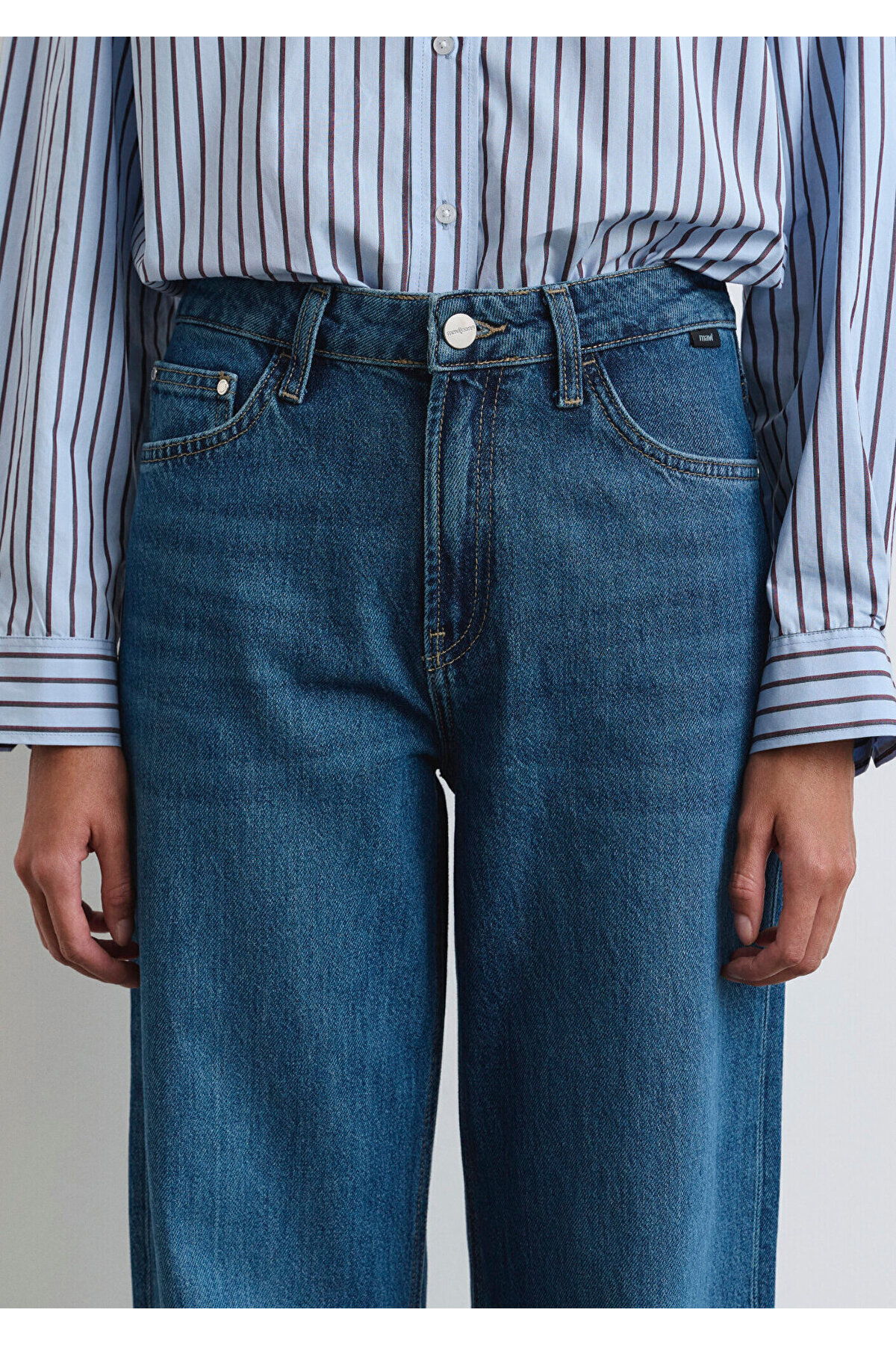 Mavi Malibu Iconic Puslu Koyu Jean Pantolon 1010152-90516 görsel 7