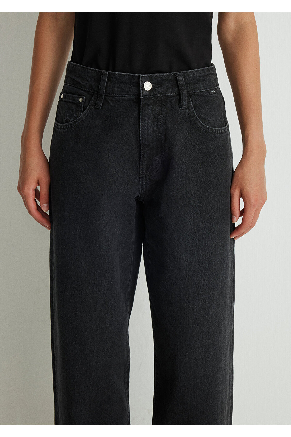 Mavi Leila Real Blue Gri Smoke Jean Pantolon 1010600-88244 görsel 6