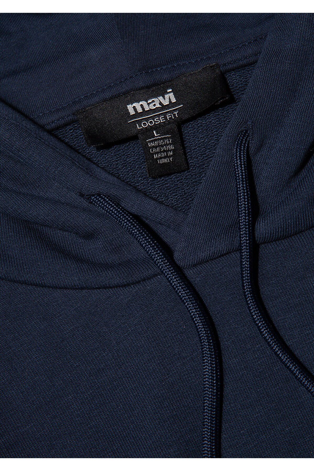 Mavi MVJNS Logo Baskılı Kapüşonlu Lacivert Sweatshirt 0611786-70490 görsel 5