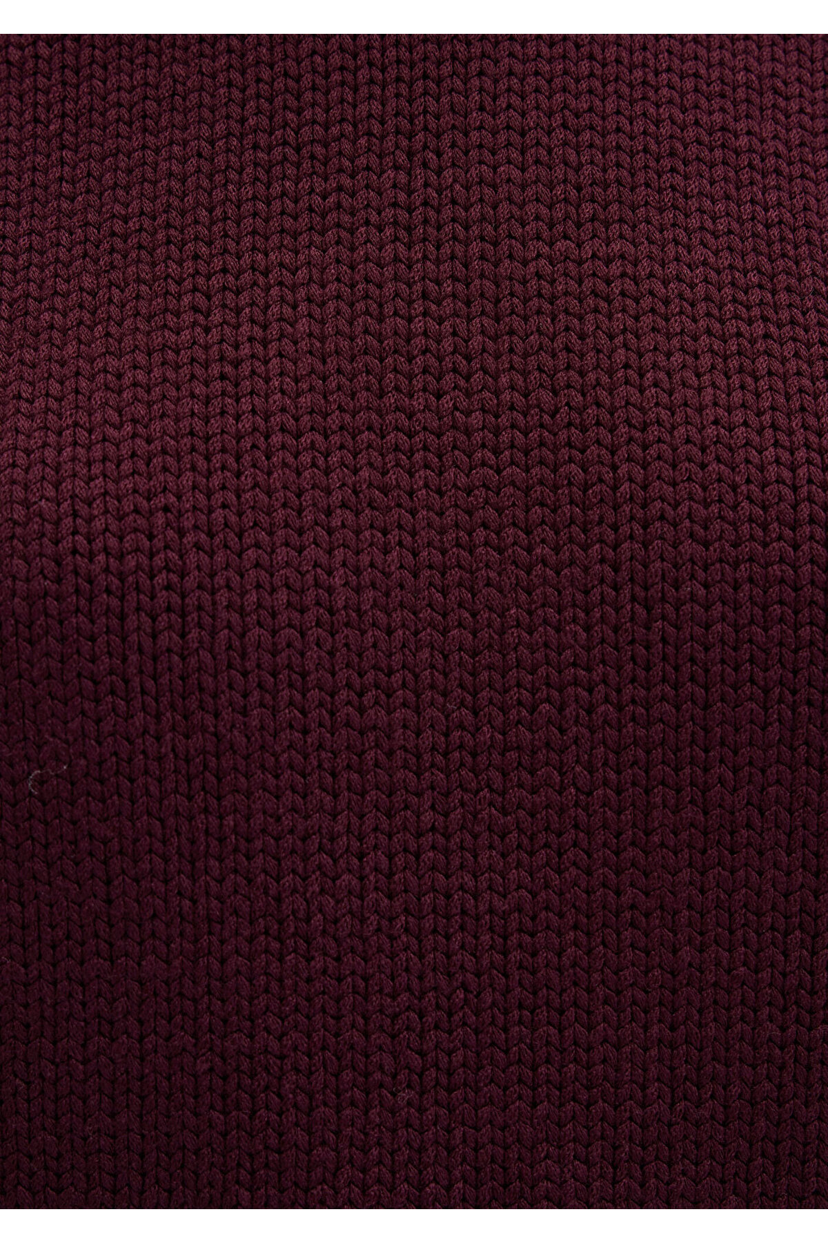 Mavi Bisiklet Yaka Bordo Kazak Oversize / Geniş Kesim 1710516-70434 görsel 8