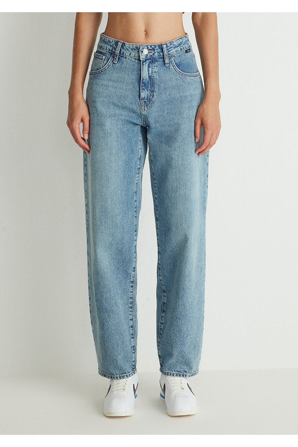 Mavi Leila Real Blue Indigo Mavisi Jean Pantolon 1010600-87776 görsel 5