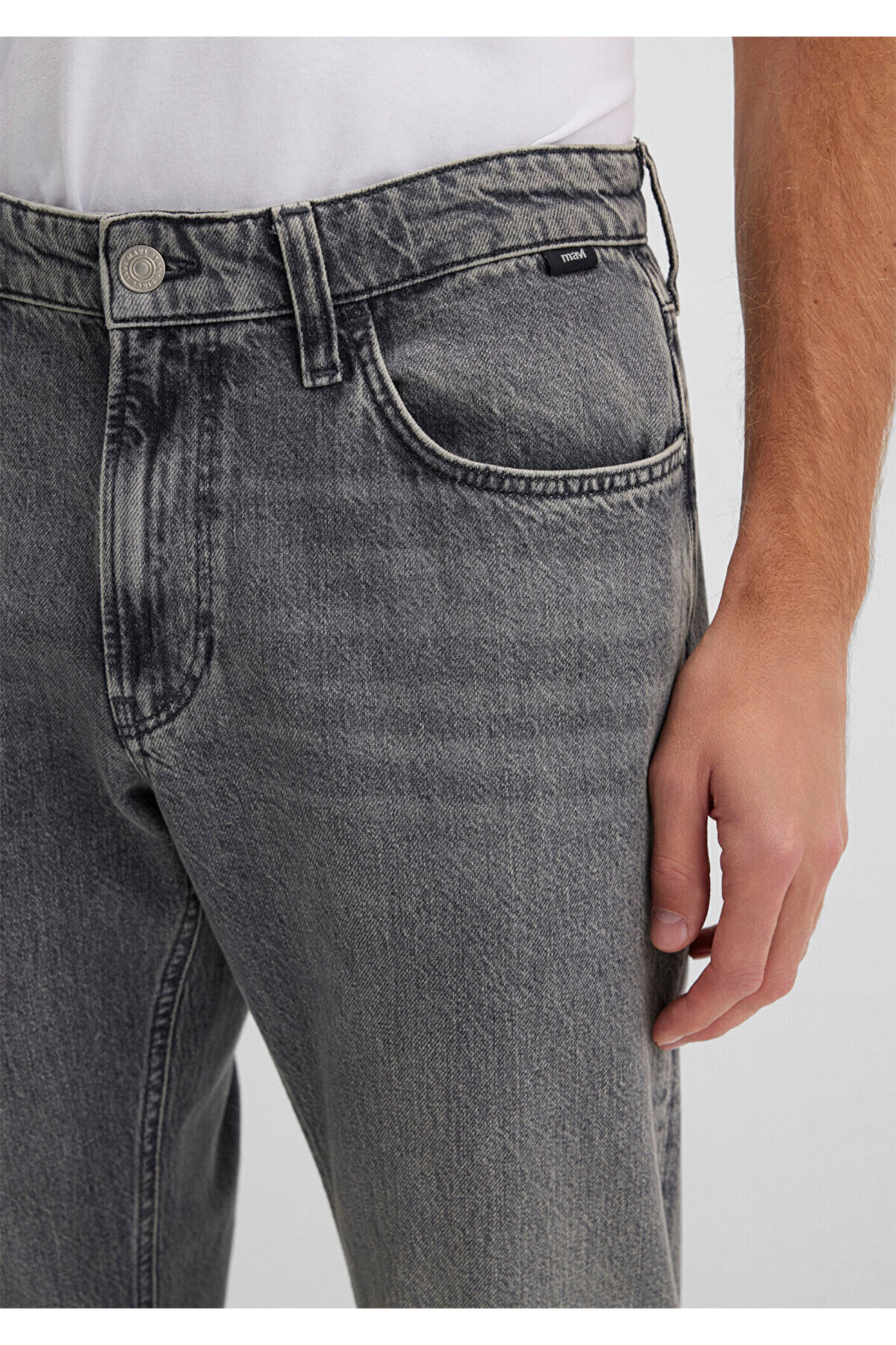 Mavi London Street Gri Denim Jean Pantolon 0010172-88530 görsel 5