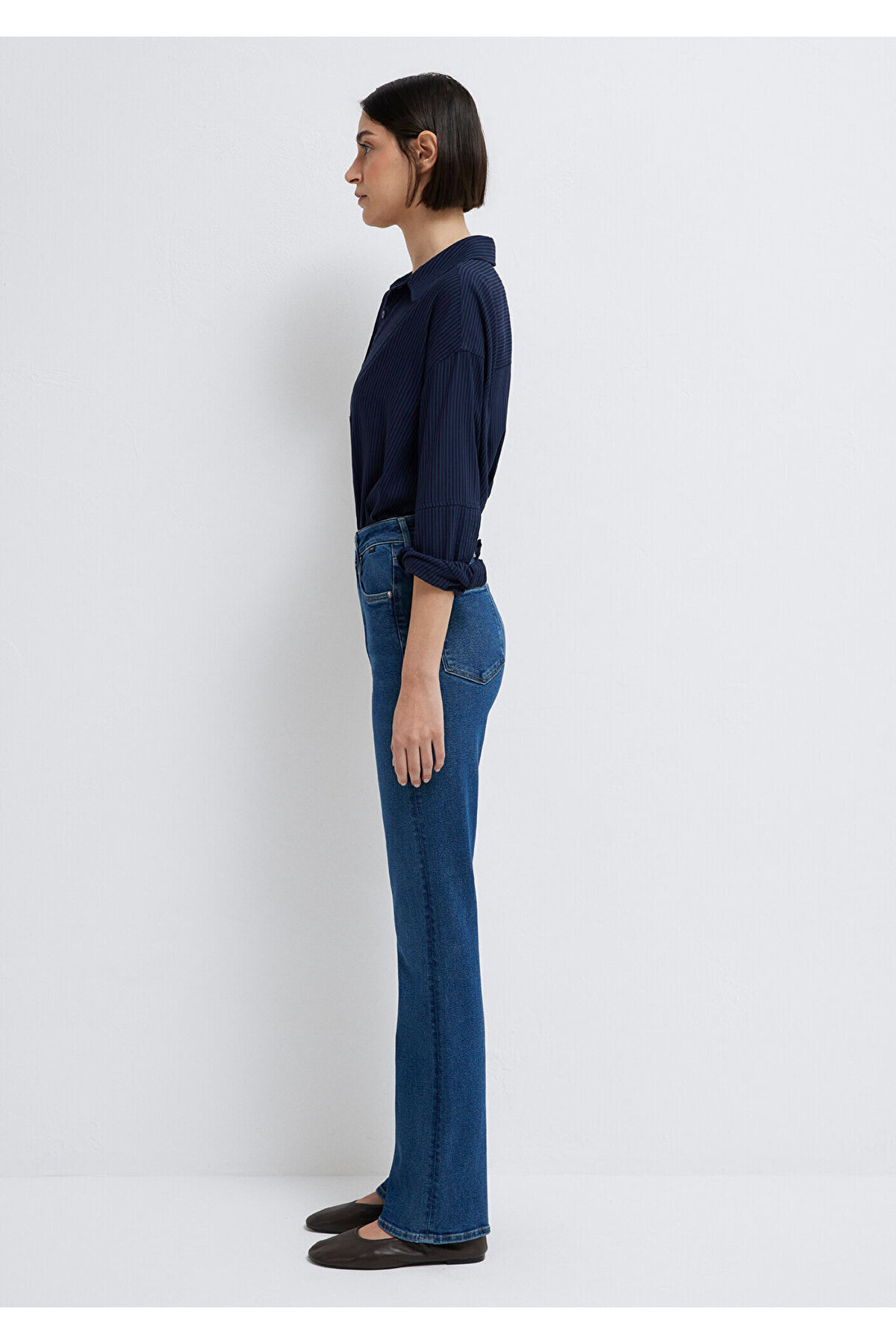 Mavi Bliss Premium Blue Koyu Jean Pantolon 101437-85292 görsel 5