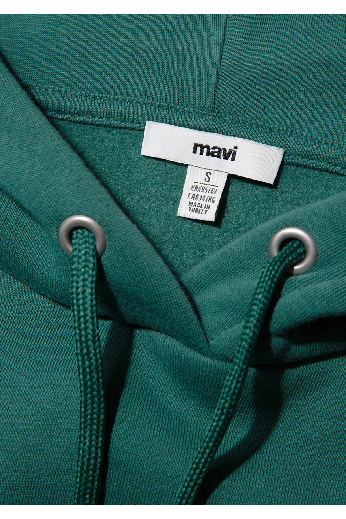Mavi Logo Baskılı Kapüşonlu Yeşil Sweatshirt 168334-71874 görsel 7