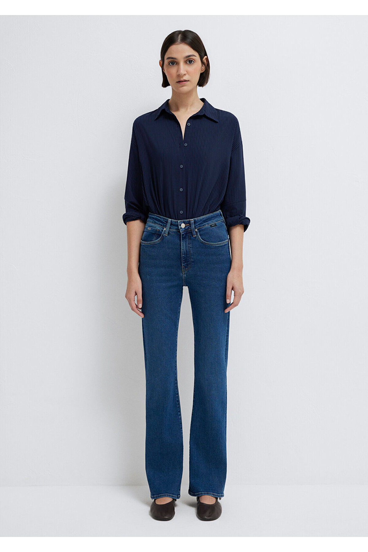 Mavi Bliss Premium Blue Koyu Jean Pantolon 101437-85292 görsel 4