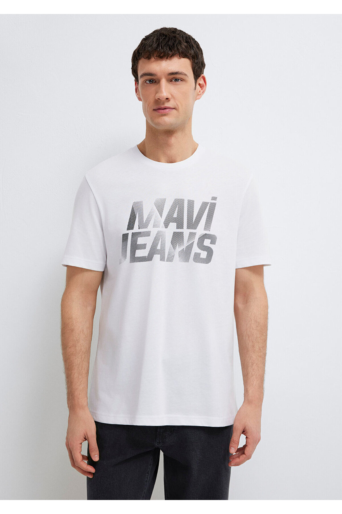 Mavi Jeans Baskılı Beyaz Tişört Regular Fit / Normal Kesim 0610260-620 görsel 3