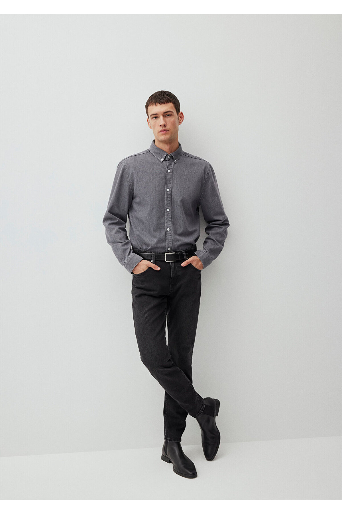 Mavi London Classic Denim Antrasit Jean Pantolon 0010172-87848 görsel 2