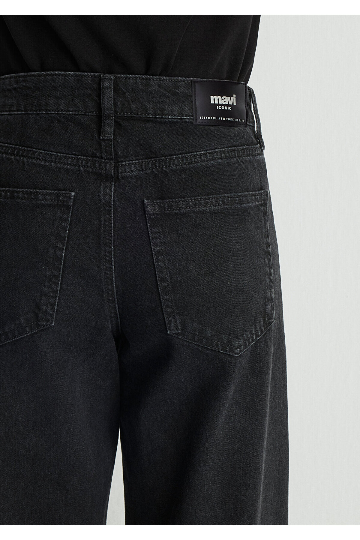 Mavi Leila Real Blue Gri Smoke Jean Pantolon 1010600-88244 görsel 5