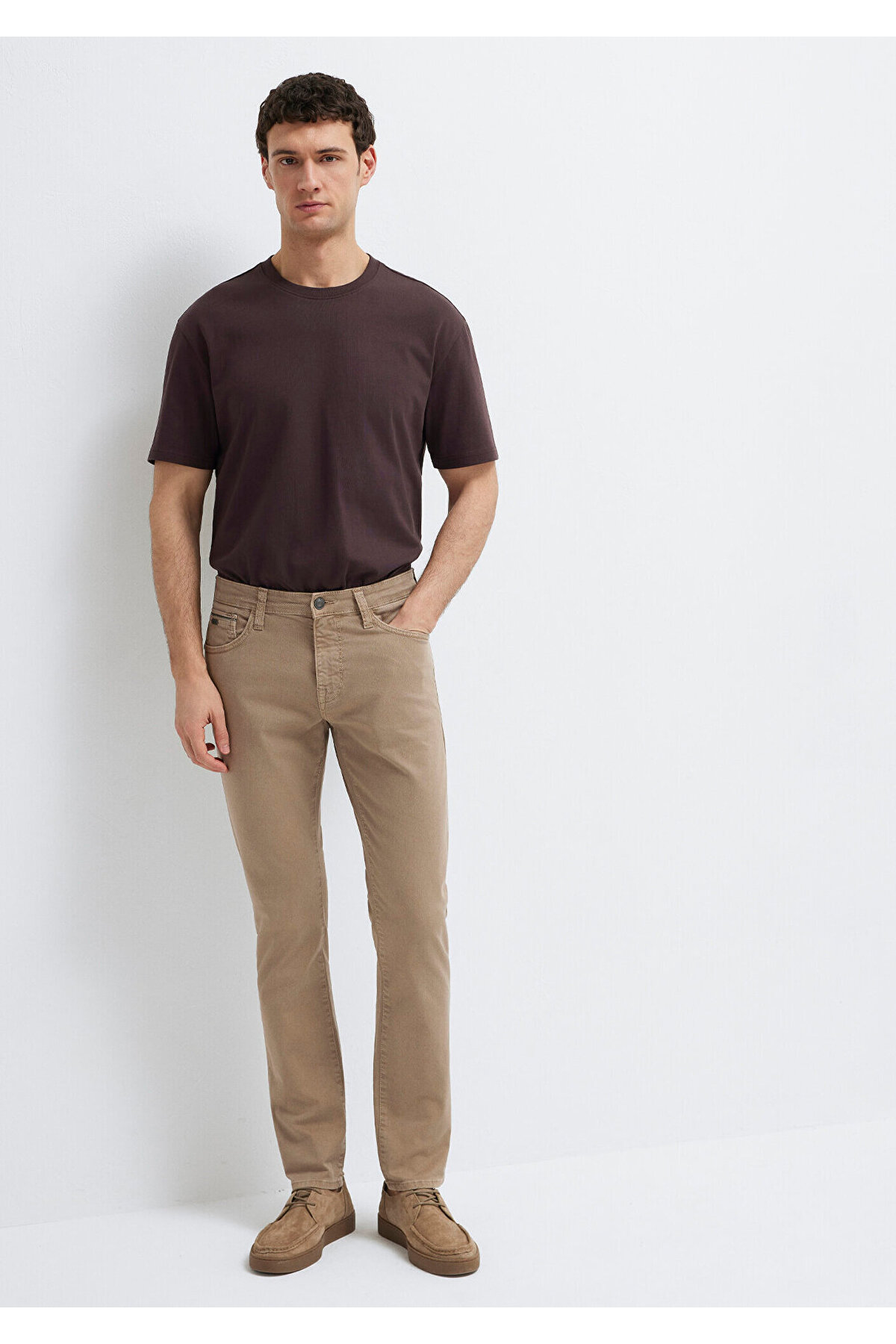 Mavi Jake Black Koyu Bej Gabardin Pantolon 0042281549 görsel 2
