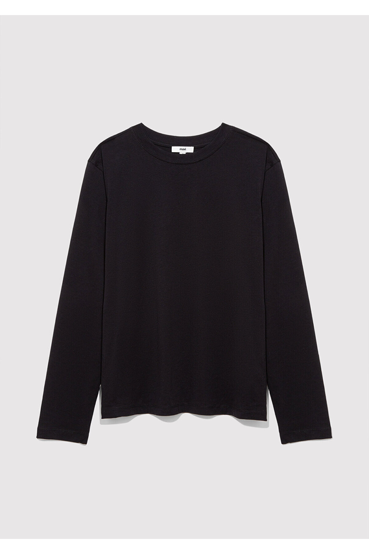 Mavi 2li Uzun Kollu Siyah Basic Tişört Loose Fit / Bol Rahat Kesim 1613039-900 görsel 6