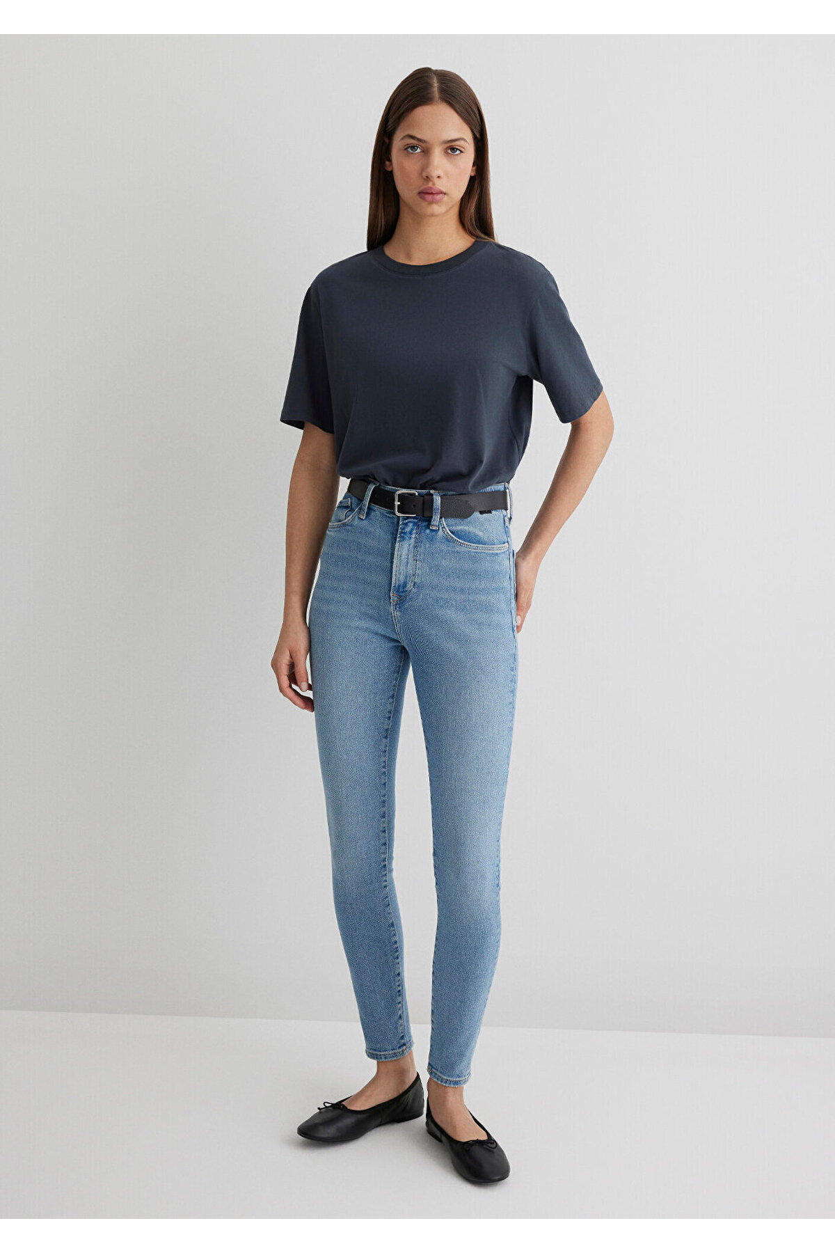 Mavi Serenay Gold Shape Puslu Indigo Mavisi Jean Pantolon 100980-80533 görsel 2