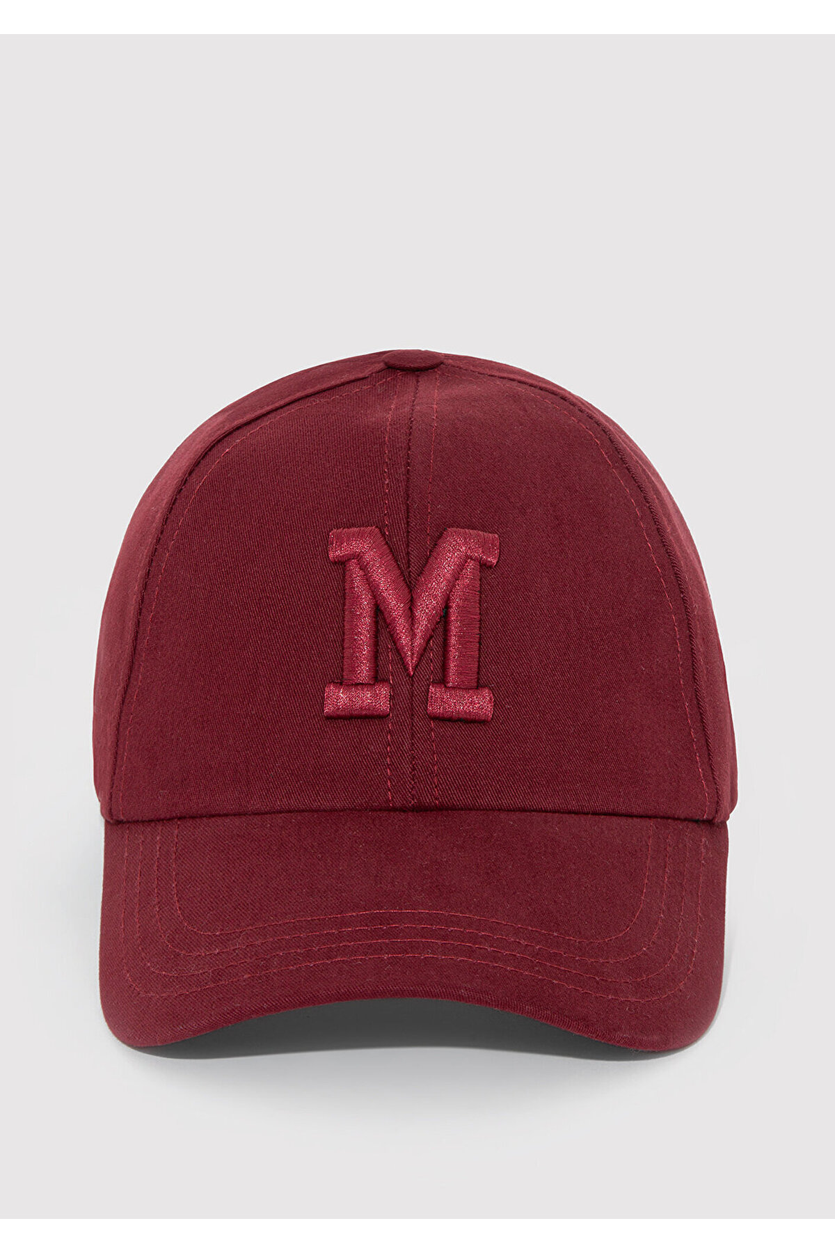 Mavi M Logo Nakışlı Bordo Şapka 1912255-82051 görsel 3