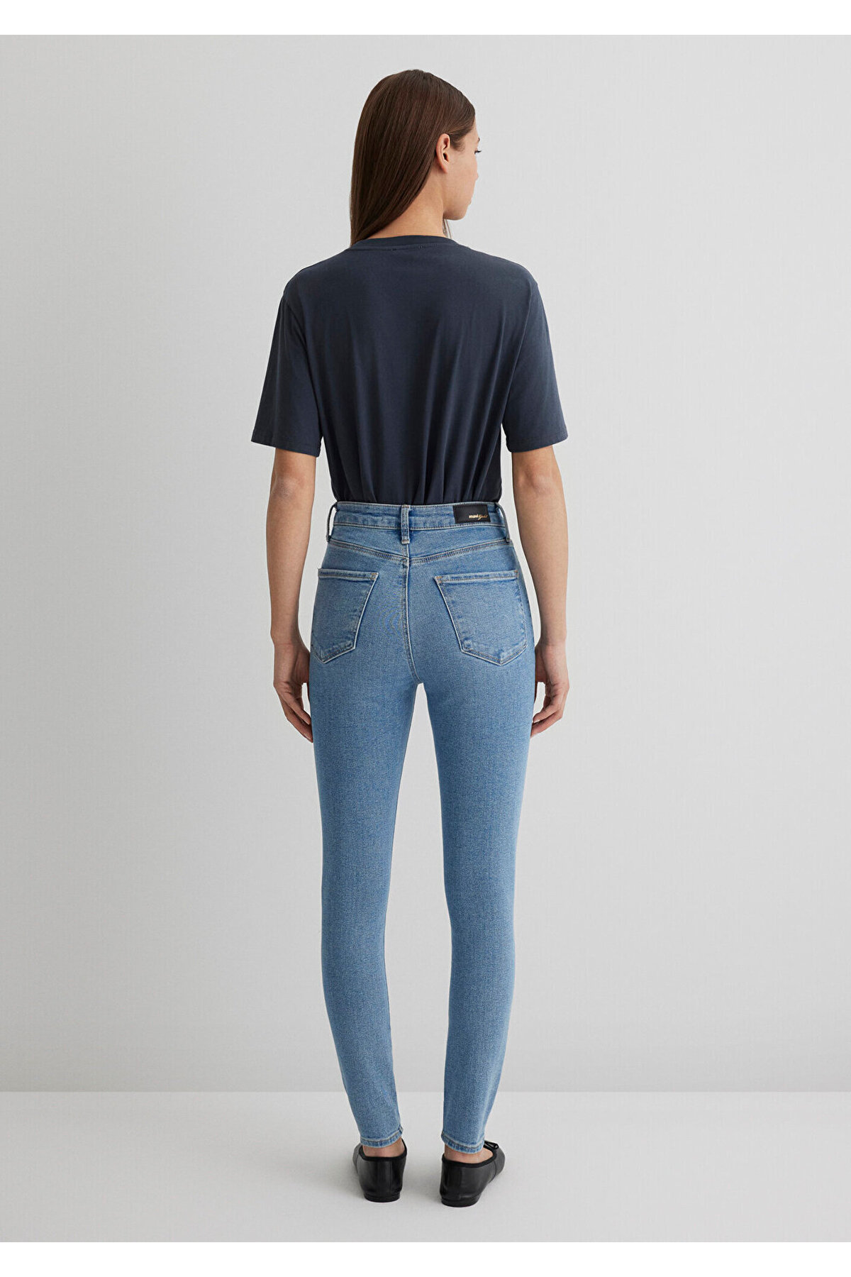 Mavi Serenay Gold Shape Puslu Indigo Mavisi Jean Pantolon 100980-80533 görsel 5