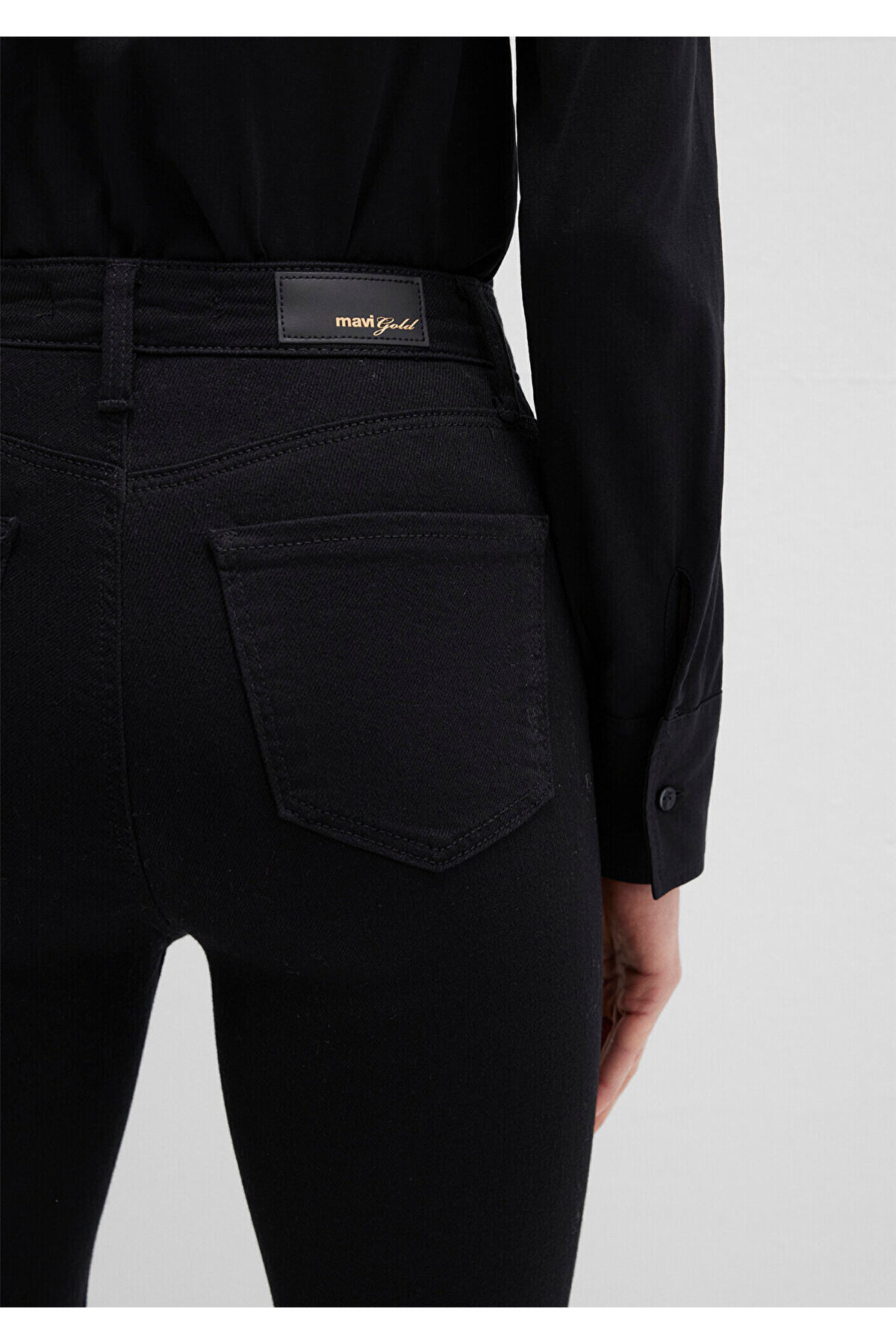 Mavi Serenay Gold Shape Siyah Jean Pantolon 100980-35248 görsel 7