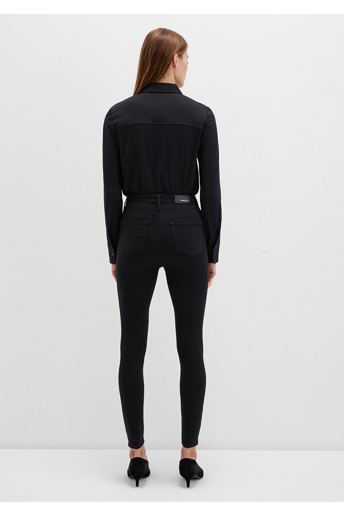 Mavi Serenay Gold Shape Siyah Jean Pantolon 100980-35248 görsel 4