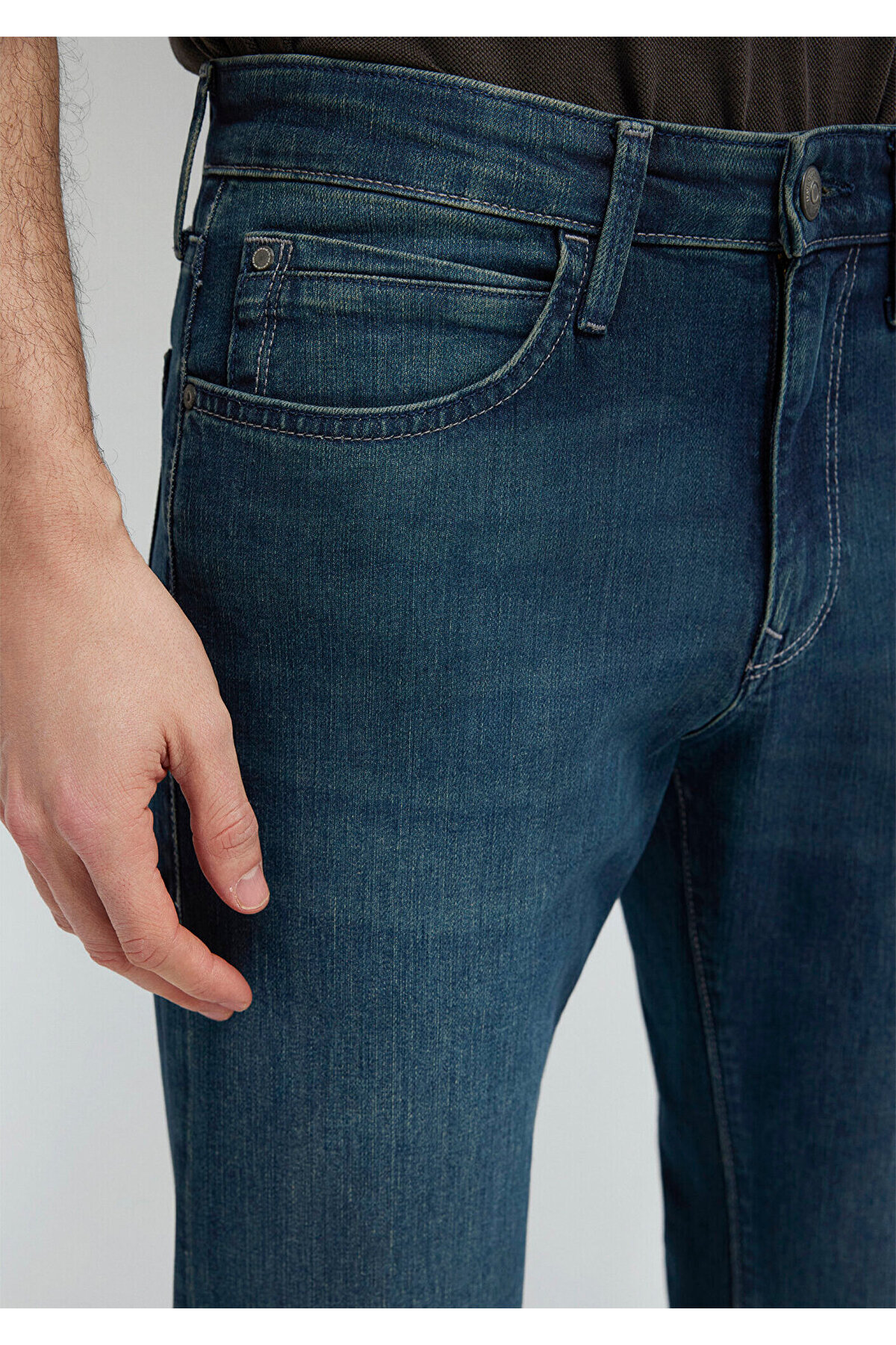 Mavi Hunter Premium Koyu Jean Pantolon 0020231266 görsel 7
