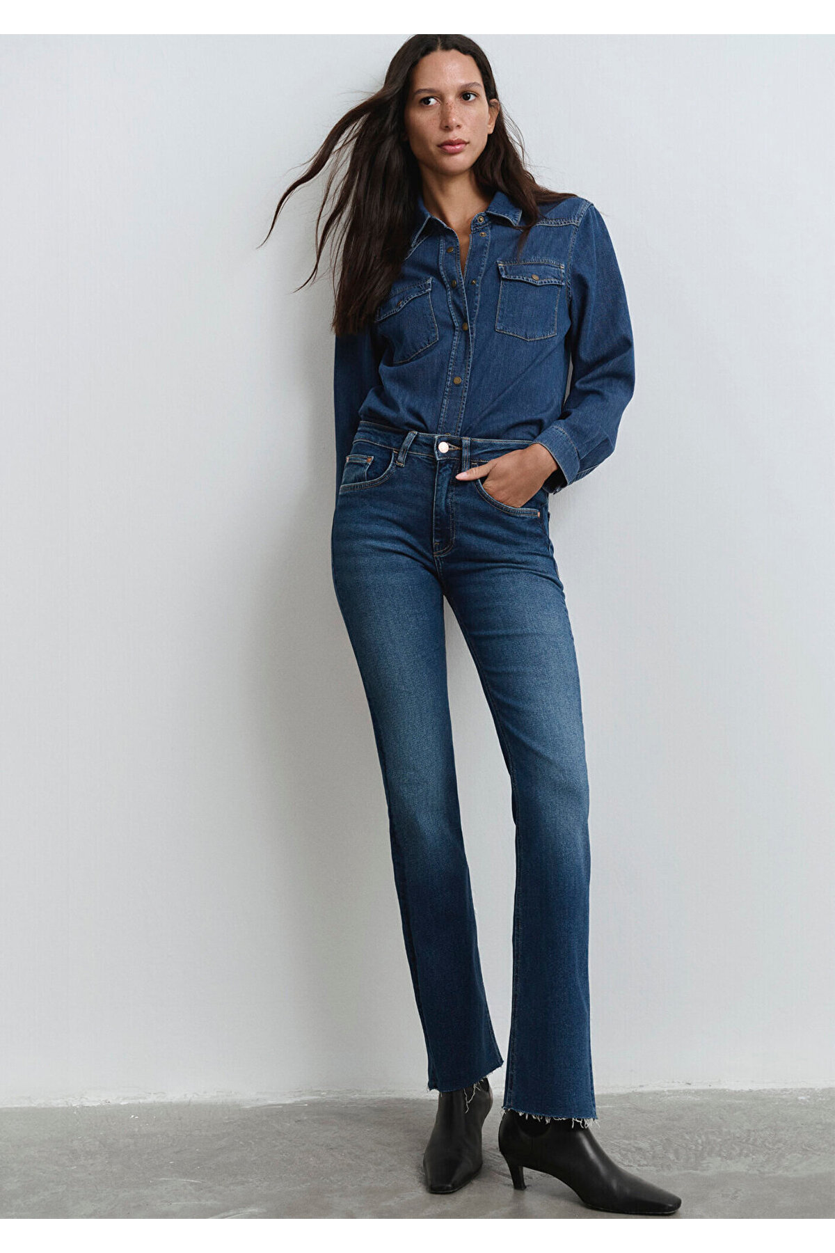 Mavi Maria Gold Shape Koyu Jean Pantolon 101225-80680 görsel 3
