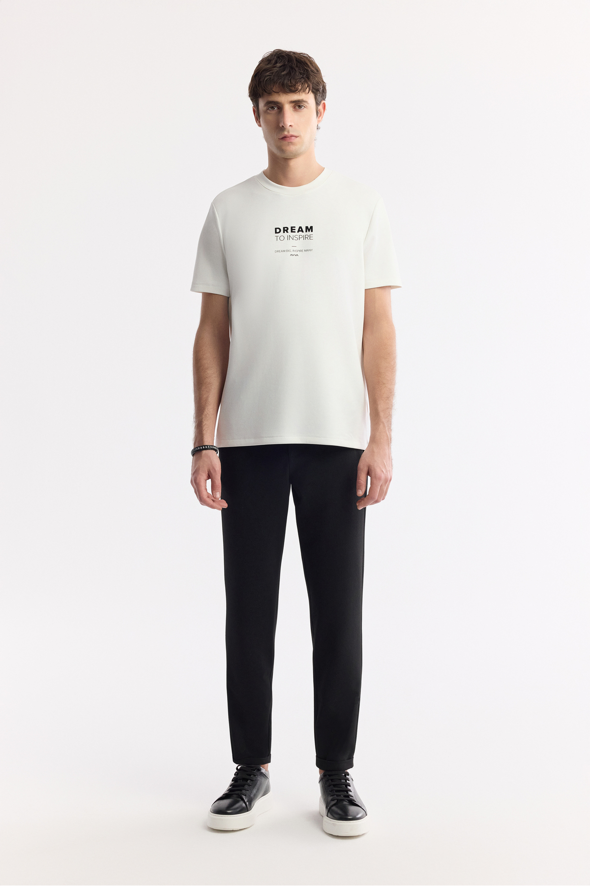 Avva Erkek Siyah Beli Lastikli Bi-Stretch Chino Slim Fit Pantolon B003033 görsel 6