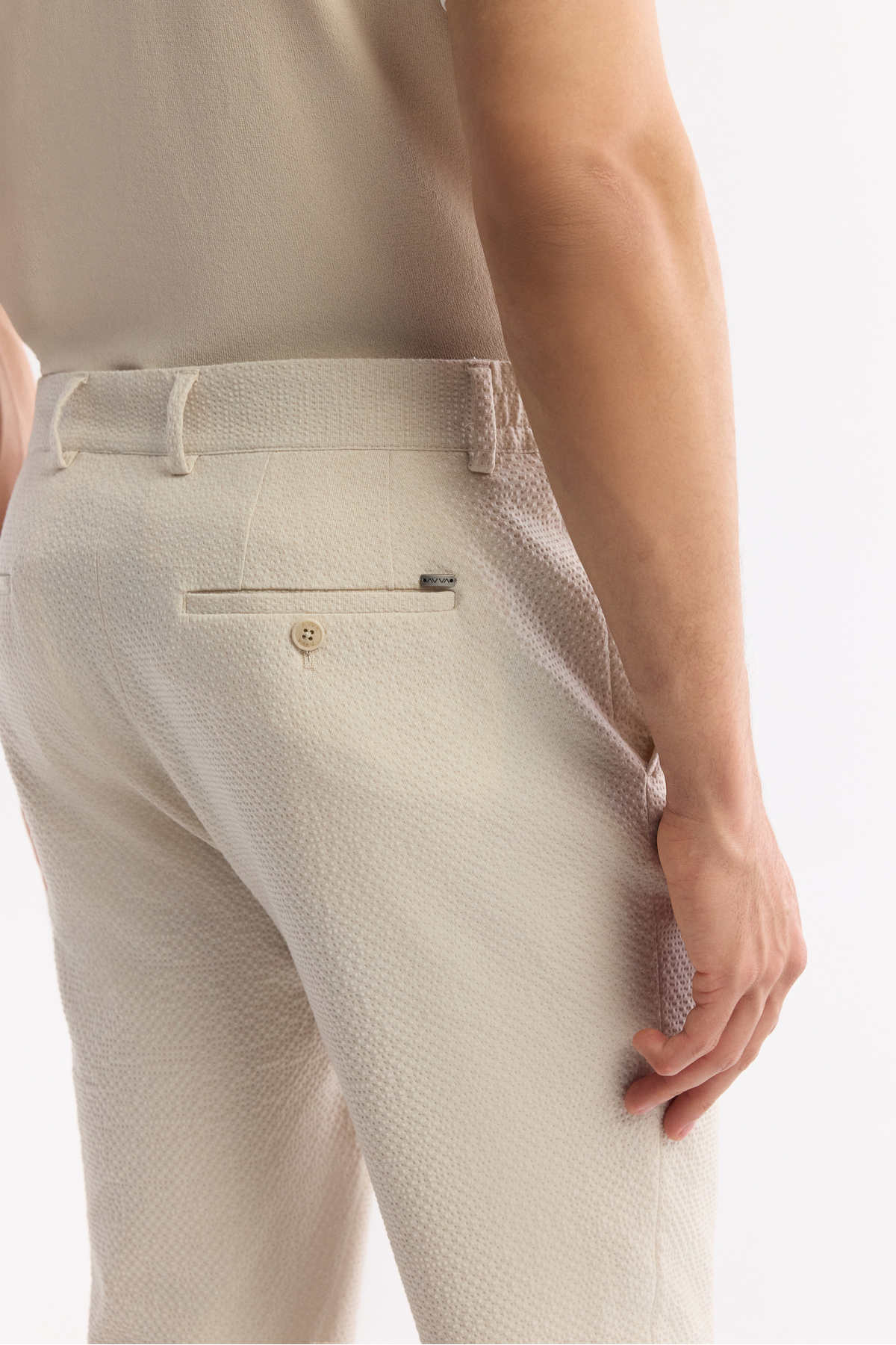 Avva Erkek Taş Yan Cepli Bi-Stretch Comfort Slim Fit Pantolon A51Y3206 görsel 6