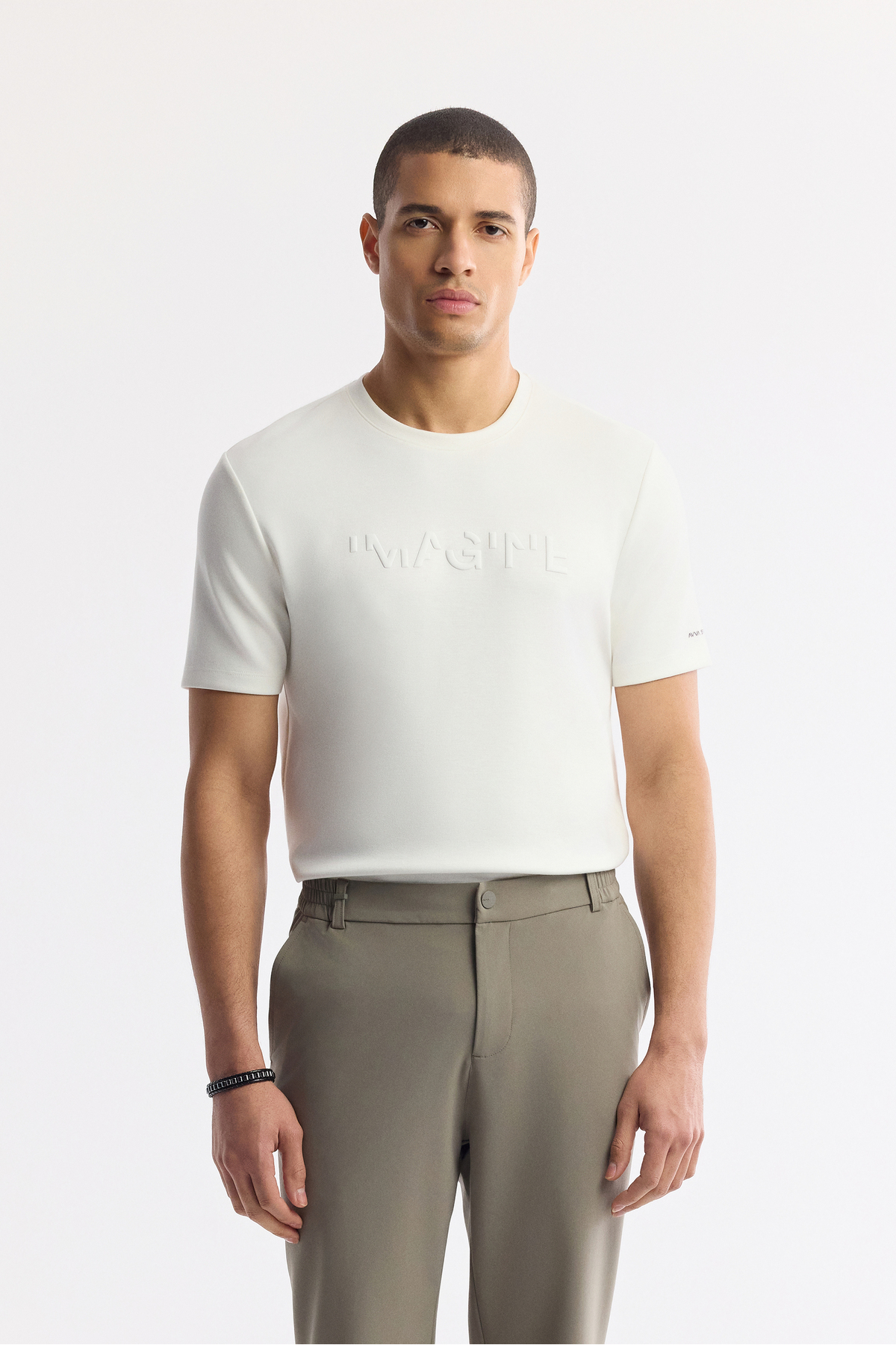 Avva Erkek Haki Beli Lastikli Bi-Stretch Teknik Kumaş Slim Fit Pantolon A51Y3077 görsel 7