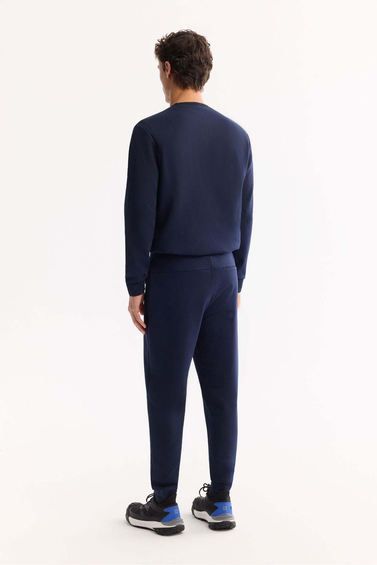 Avva Erkek Lacivert Beli Lastikli Bağcıklı Bi-Stretch Regular Fit Eşofman Altı B003400 görsel 4