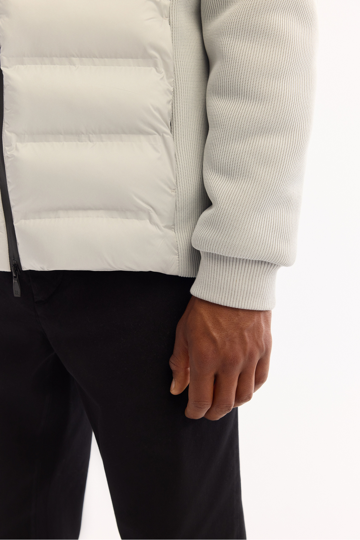 Avva Erkek Gri Kapüşonlu Su İtici Rüzgar Geçirmez -5 Dereceye Dayanıklı Comfort Fit Şişme Mont A52Y6155 görsel 8