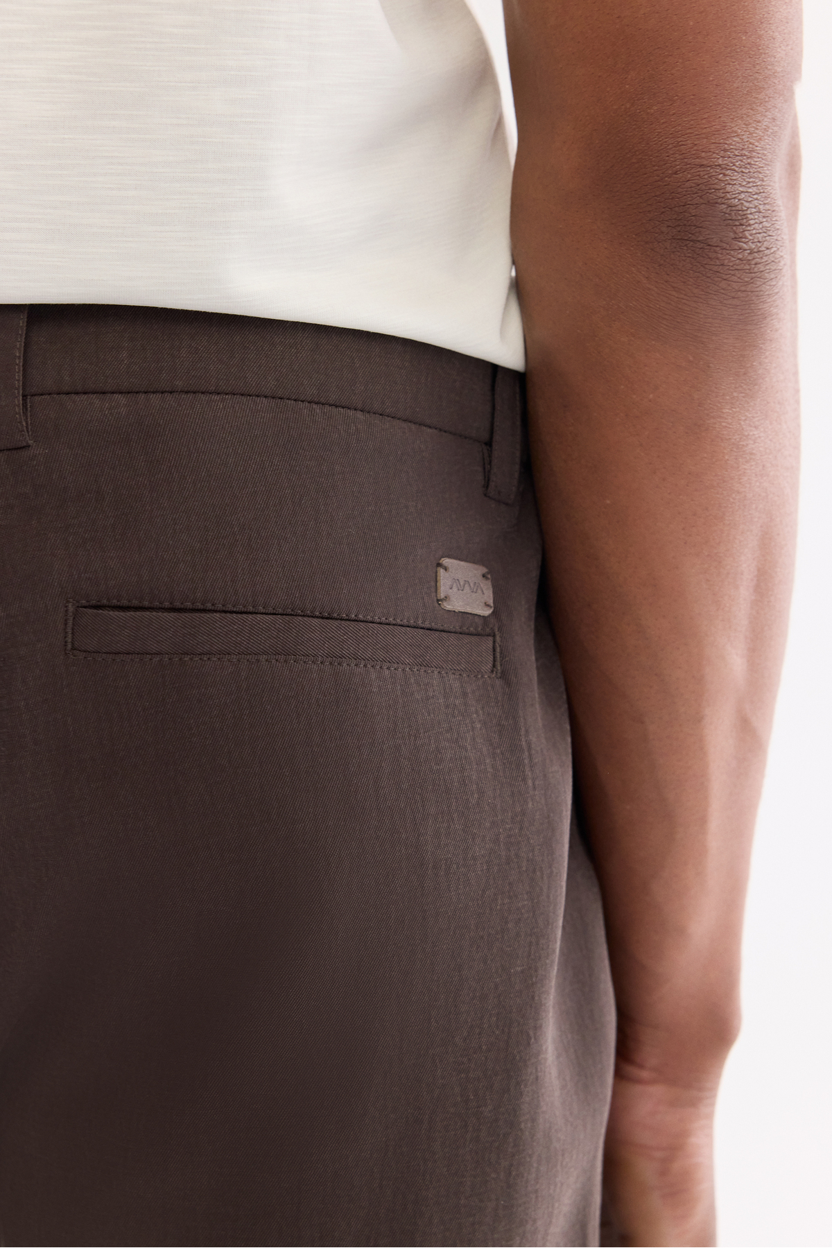 Avva Erkek Kahve Yanı Lastikli Tencel Karışımlı Relaxed Fit Pantolon A61Y3004 görsel 6
