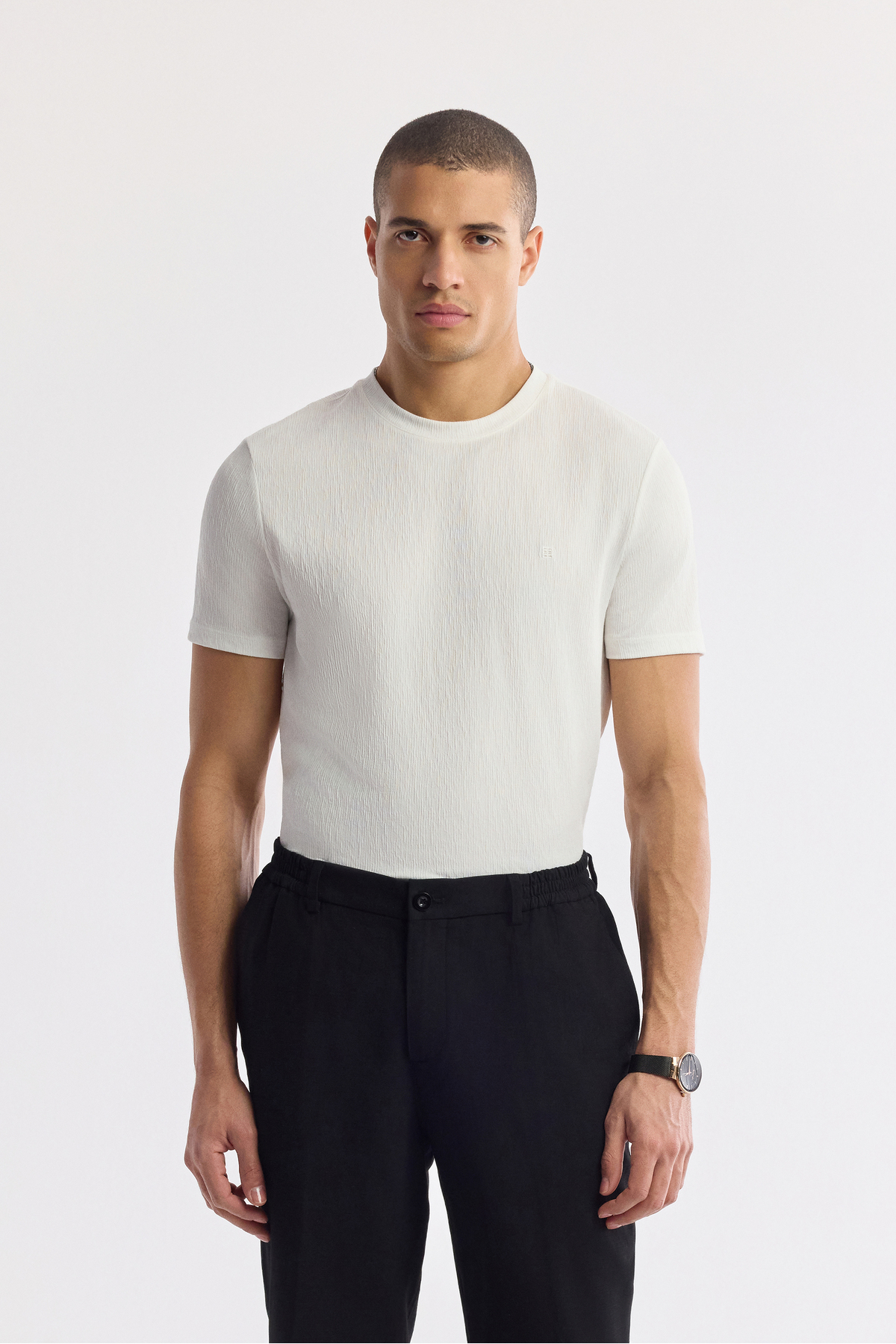 Avva Erkek Siyah Yandan Cepli Beli Lastikli Soft Touch Comfort Slim Fit Pantolon A51Y3217 görsel 6