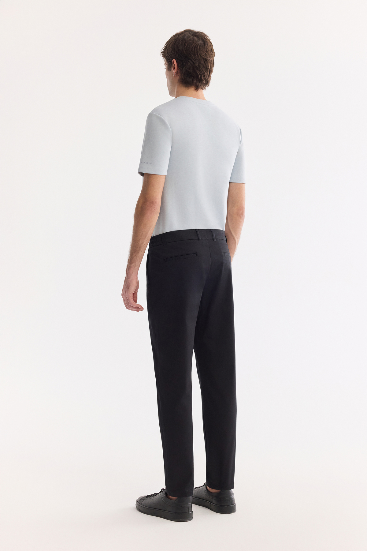 Avva Erkek Siyah Pamuklu Klasik Bel Relaxed Fit Pantolon A41Y3037 görsel 3